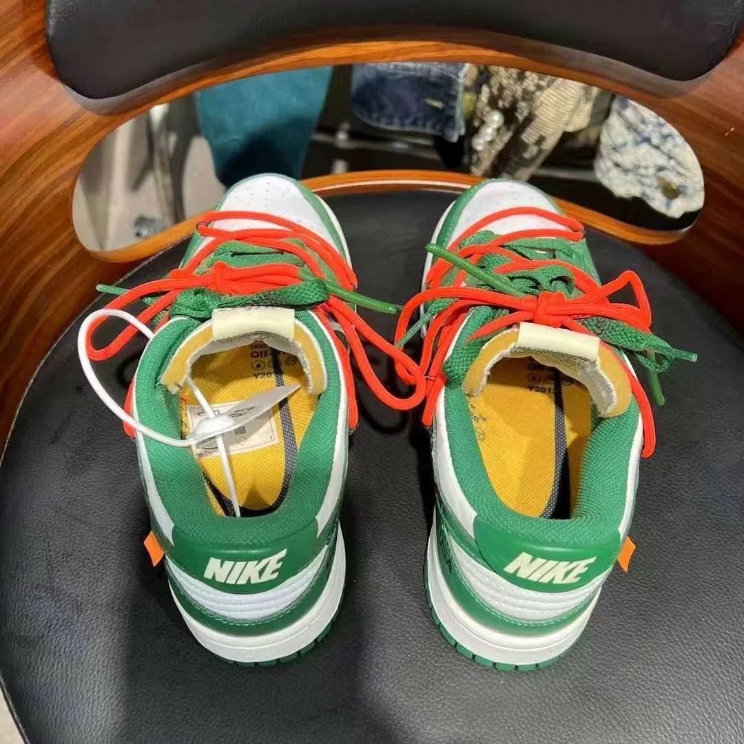 Off-White Off-White DUNK Green Lowtop Sneakers 37 Men Size US 5 / EU 37 - 6 Thumbnail
