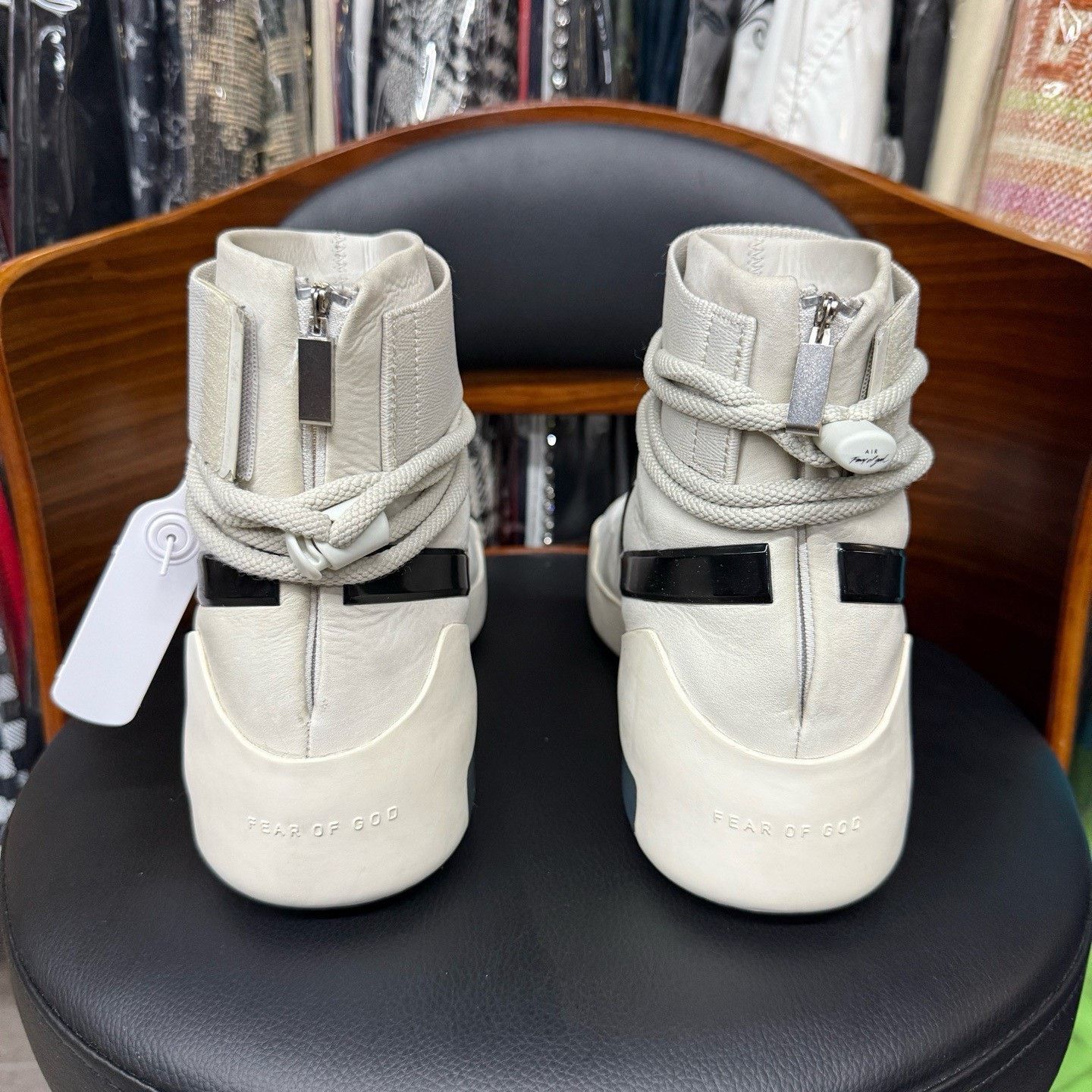 Fear of God Fear of God Collab White Hitop Sneakers 42 Men Size US 9 / EU 42 - 3 Thumbnail