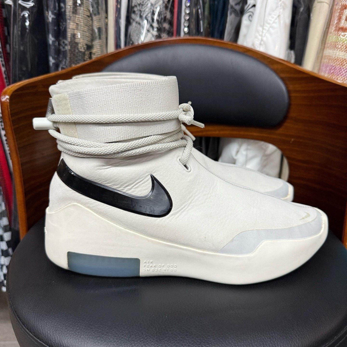 Fear of God Fear of God Collab White Hitop Sneakers 42 Men Size US 9 / EU 42 - 4 Thumbnail