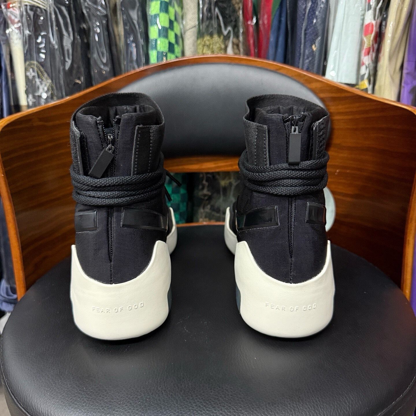 Fear of God Fear of God Retro Black Hitop Sneakers 40 Men Size US 7.5 / EU 40-41 - 3 Thumbnail