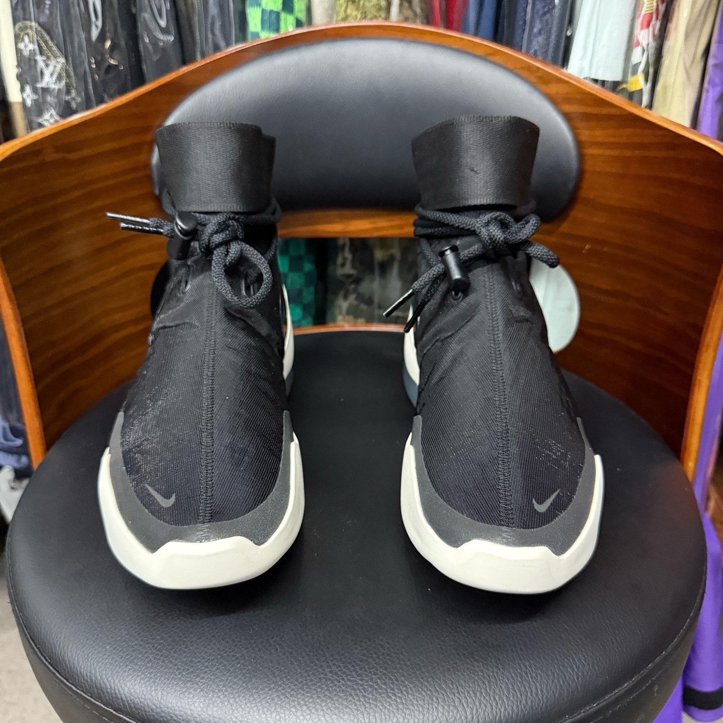 Fear of God Fear of God Retro Black Hitop Sneakers 40 Men Size US 7.5 / EU 40-41 - 2 Thumbnail