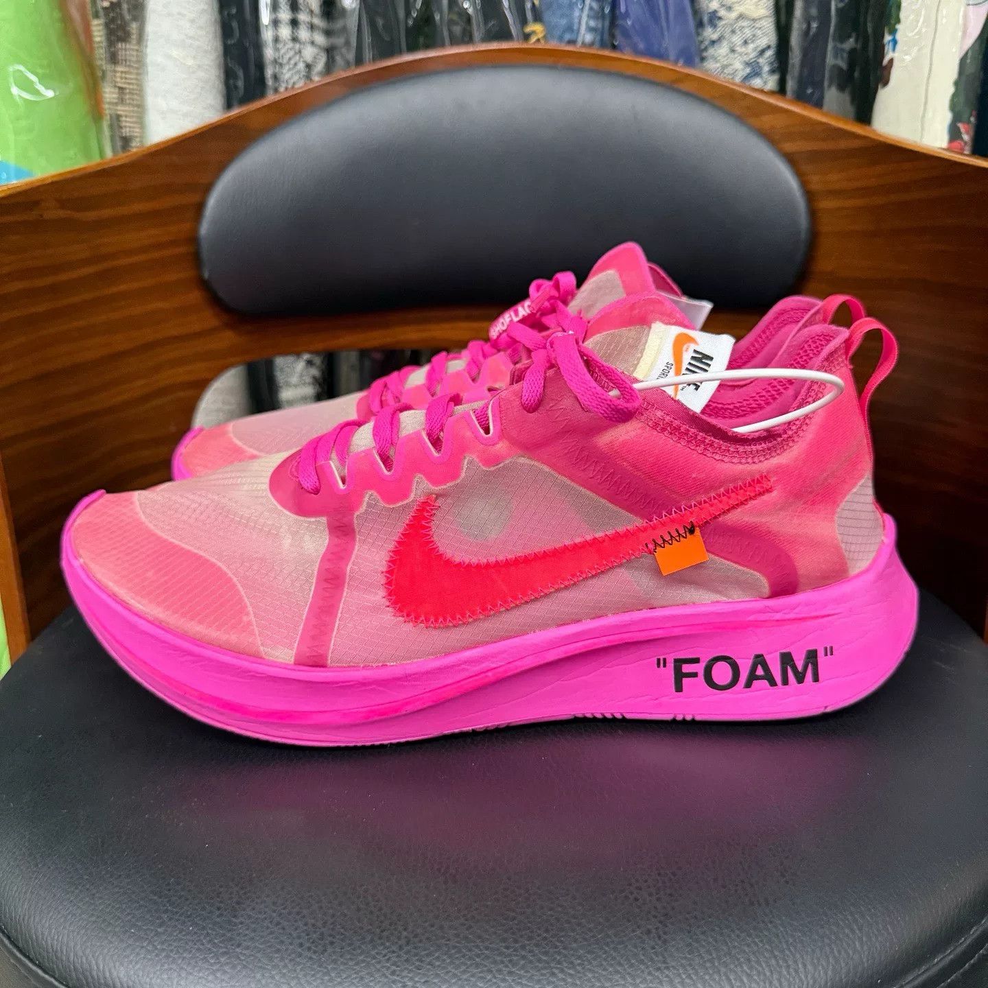 Nike Nike ZOOMFLY1 Collab Pink Lowtop Sneakers 45 Men Size US 11.5 / EU 44-45 - 6 Thumbnail