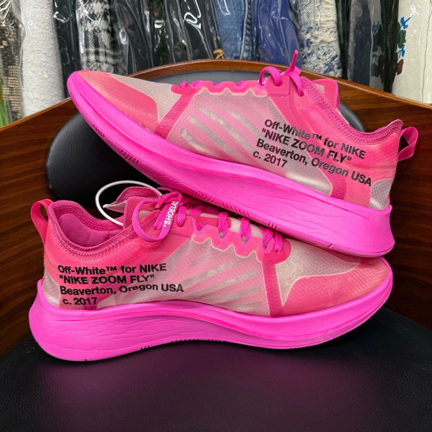 Nike Nike ZOOMFLY1 Collab Pink Lowtop Sneakers 45 Men Size US 11.5 / EU 44-45 - 7 Thumbnail