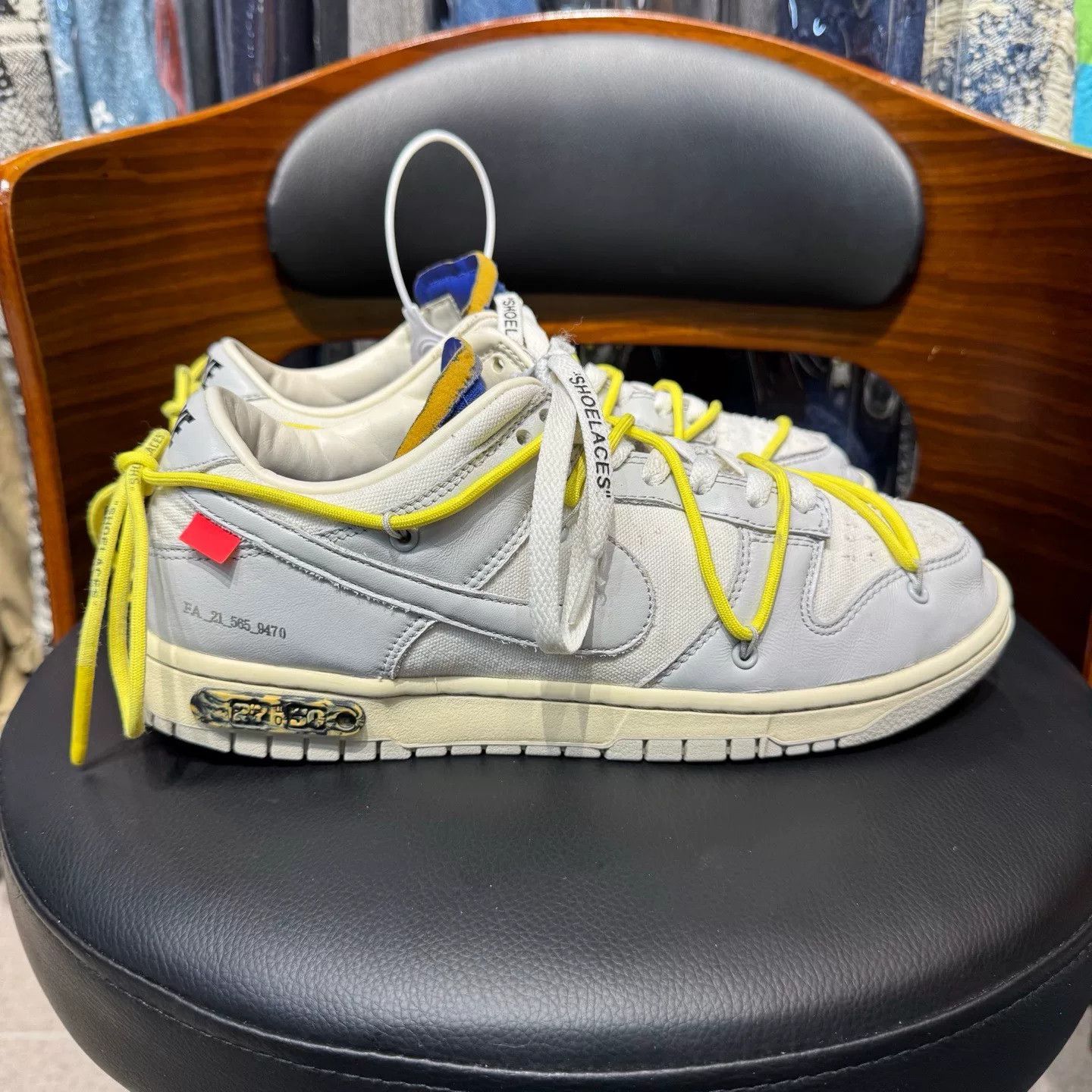 Off-White Off-White DUNK White Lowtop Sneakers 27 Men Size US 10 / EU 43 - 4 Thumbnail