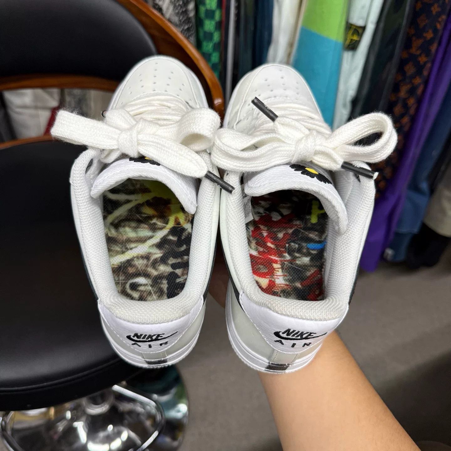 Nike Nike AF1 White Lowtop Sneakers 40 Men Size US 7.5 / EU 40-41 - 5 Thumbnail