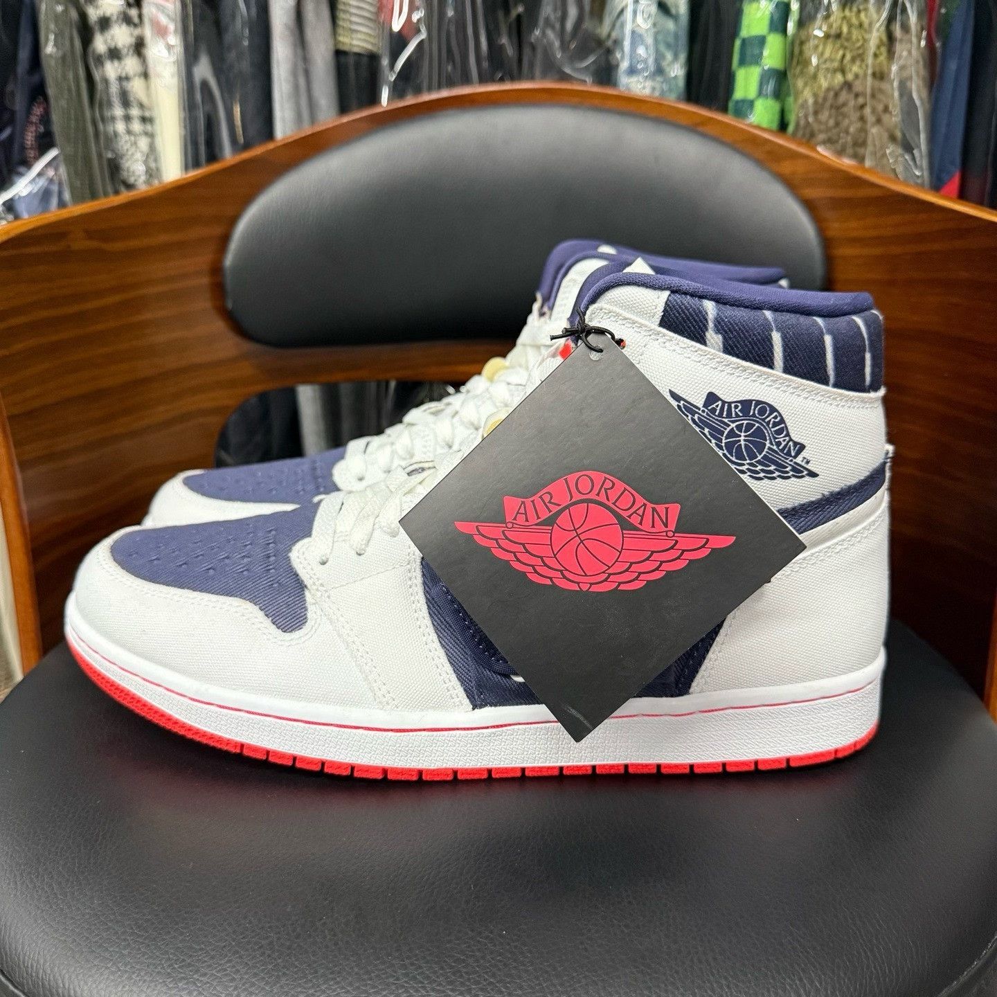 Nike Nike AJ1 Blue Lowtop Sneakers 44.5 Men Size US 11 / EU 44 - 6 Thumbnail