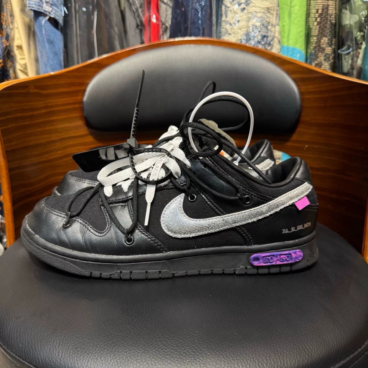 Off-White Off-White DUNK Silver Lowtop Sneakers 43 Men Size US 10 / EU 43 - 6 Thumbnail