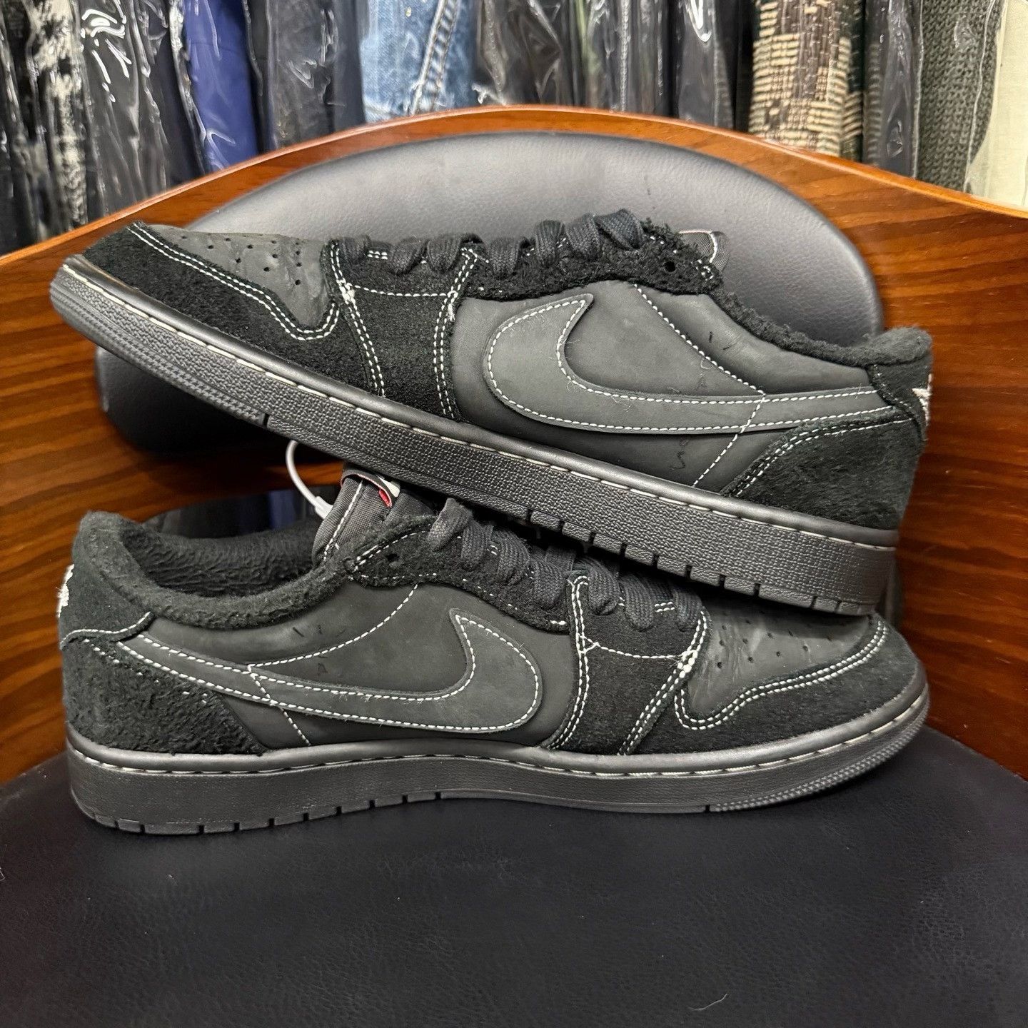 Nike Nike AJ1 Collab Black Lowtop Sneakers 44 Men Size US 10.5 / EU 43-44 - 7 Thumbnail