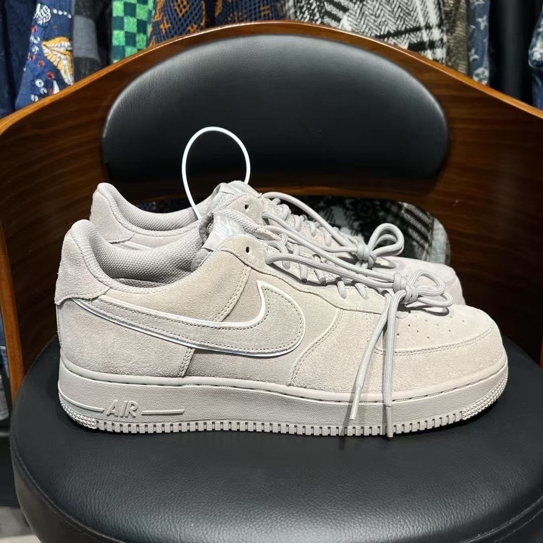 Nike Nike AF1 Gray Lowtop Sneakers 44.5 Men Size US 11 / EU 44 - 4 Thumbnail