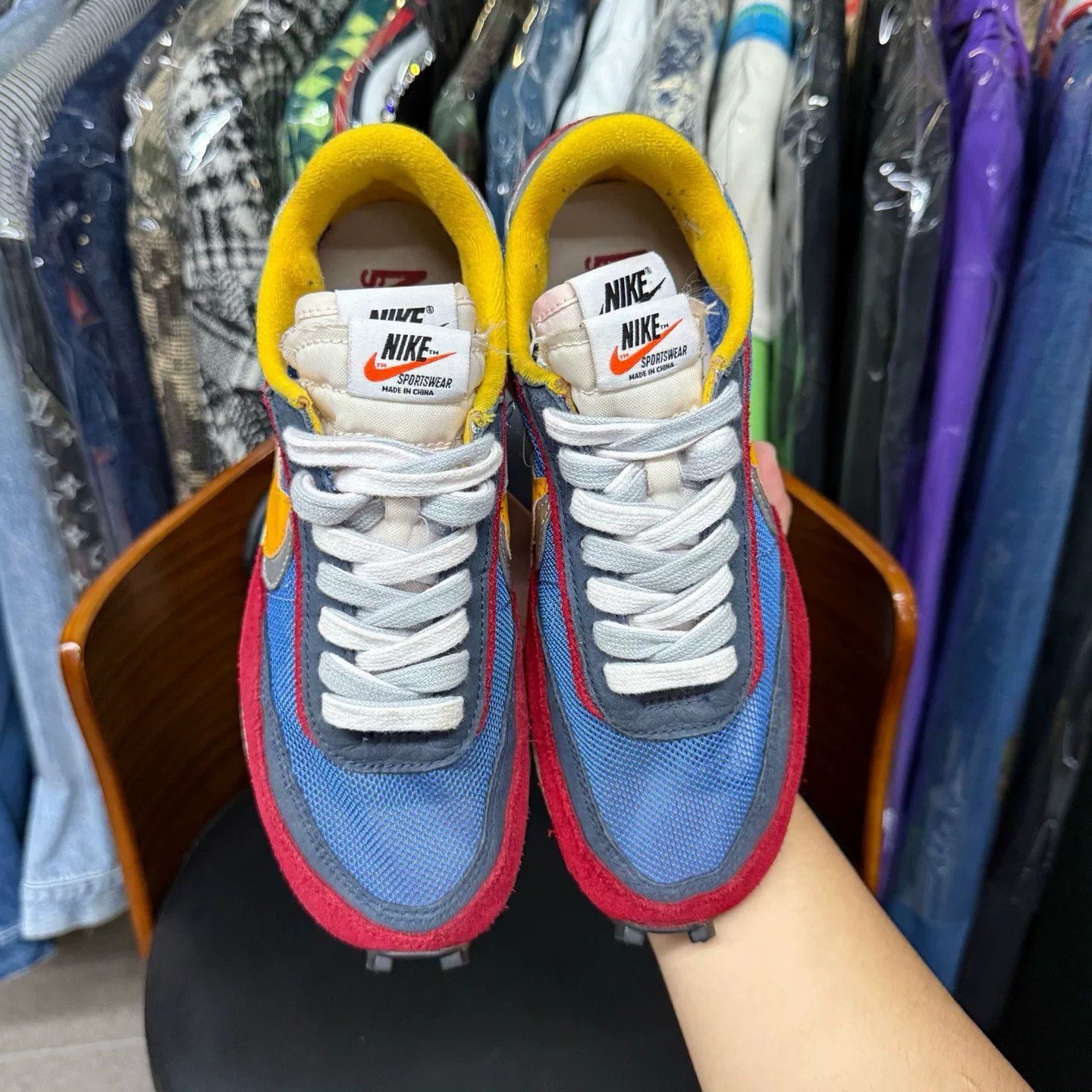 Nike Nike SACAI Collab Multi Lowtop Sneakers 38 Men Size US 6 / EU 39 - 5 Thumbnail