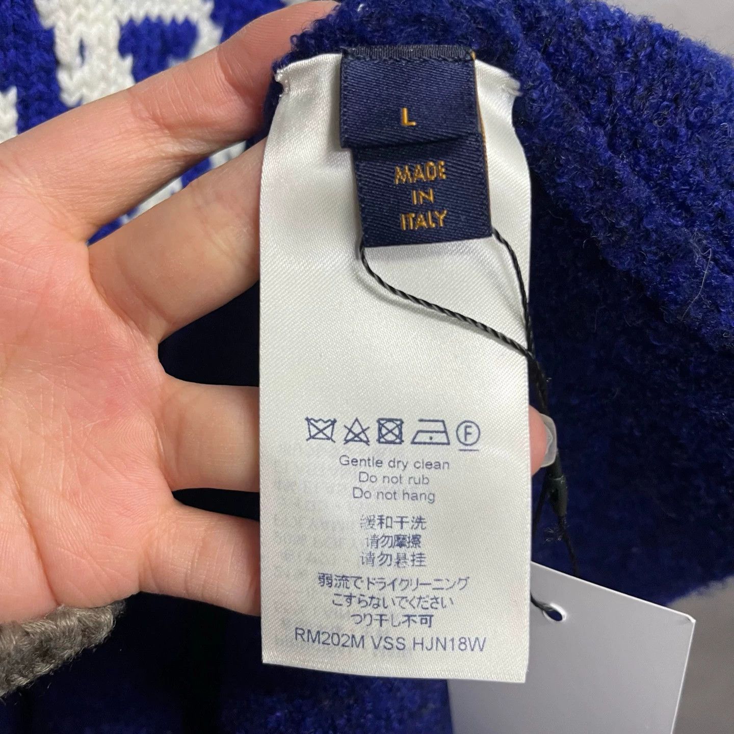 Louis Vuitton Louis Vuitton Wool Blue T-Shirt L Women Size L / US 10 / IT 46 - 3 Thumbnail