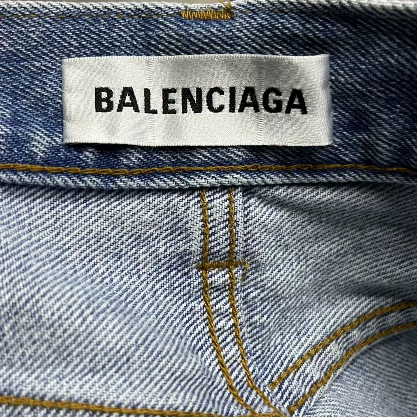 Balenciaga Balenciaga Denim Blue T-Shirt 24 Women Size XS / US 0-2 / IT 36-38 - 2 Thumbnail
