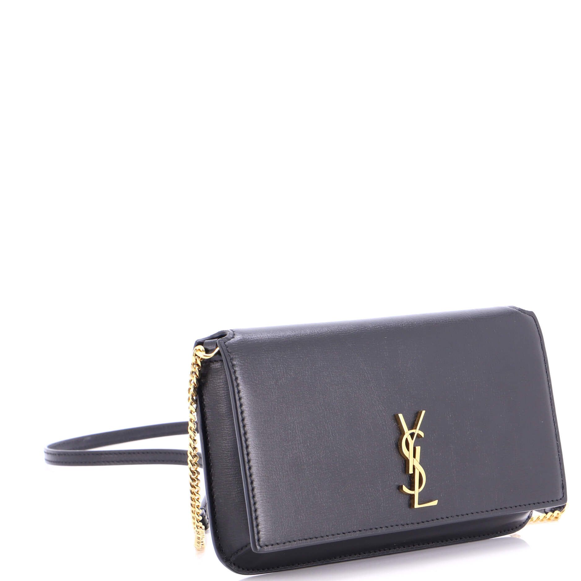 Saint Laurent Paris Classic Monogram Phone Holder Shoulder Bag Size ONE SIZE - 2 Thumbnail