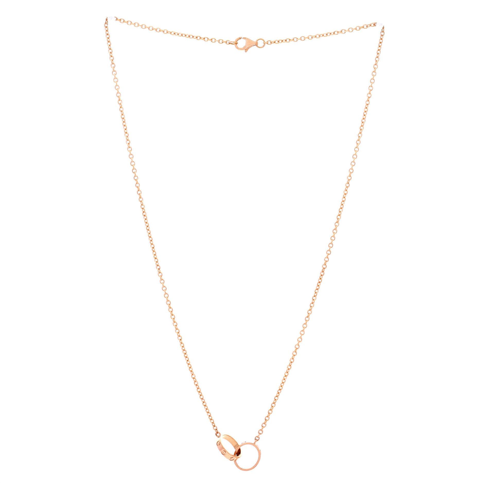 Cartier Love Interlocking Necklace Size ONE SIZE - 2 Thumbnail