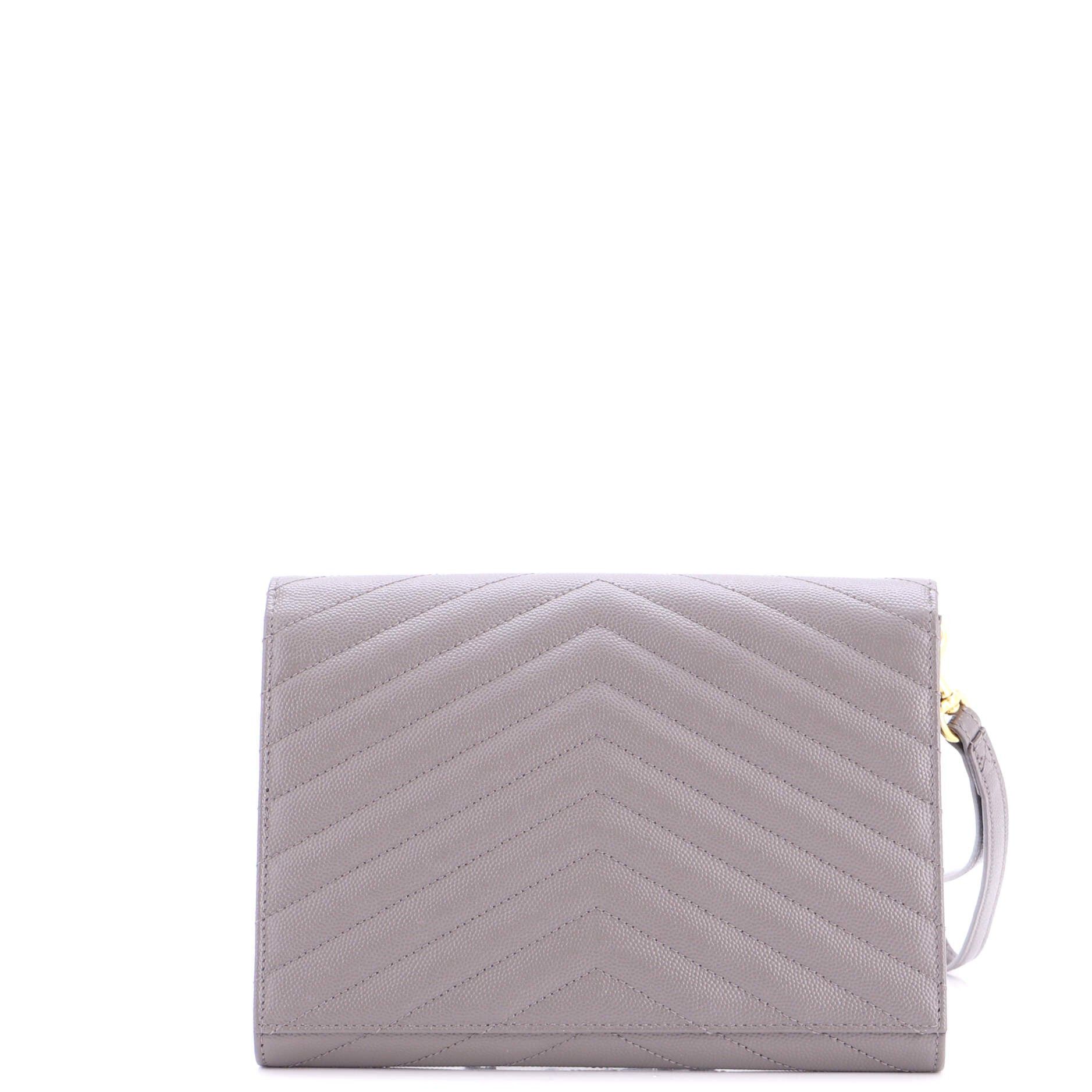 Saint Laurent Paris Classic Monogram Envelope Wristlet Clutch Size ONE SIZE - 3 Thumbnail