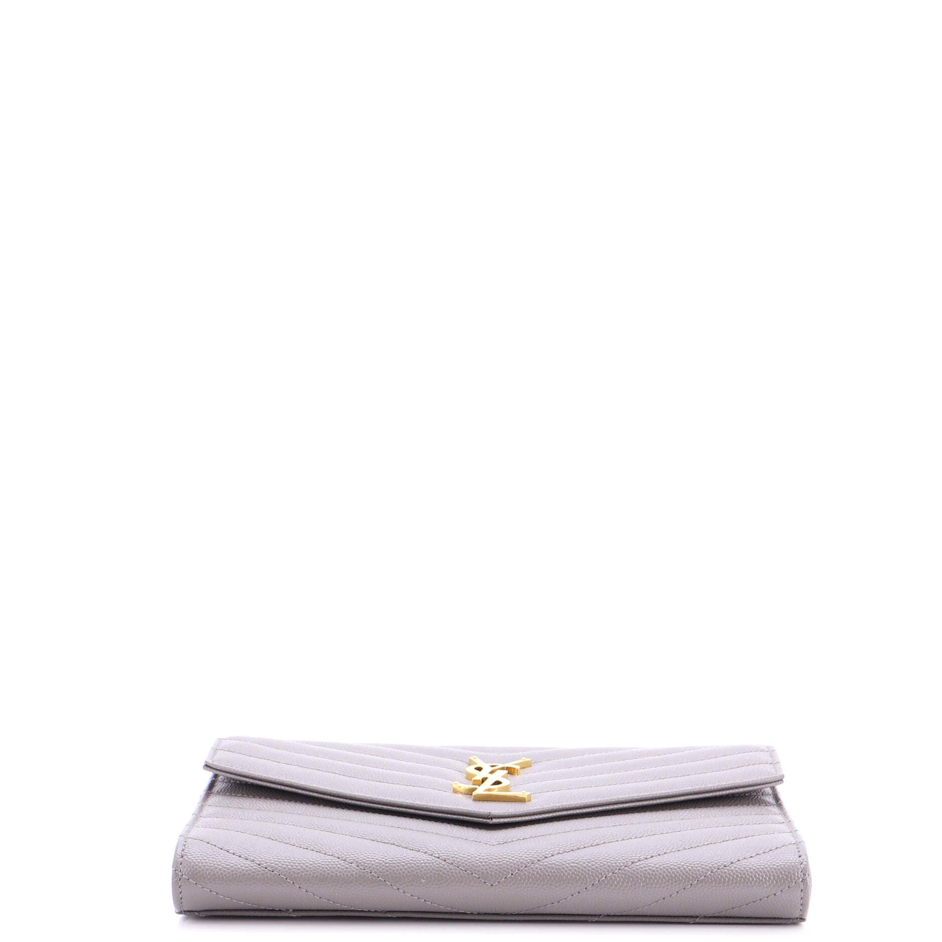 Saint Laurent Paris Classic Monogram Envelope Wristlet Clutch Size ONE SIZE - 4 Thumbnail