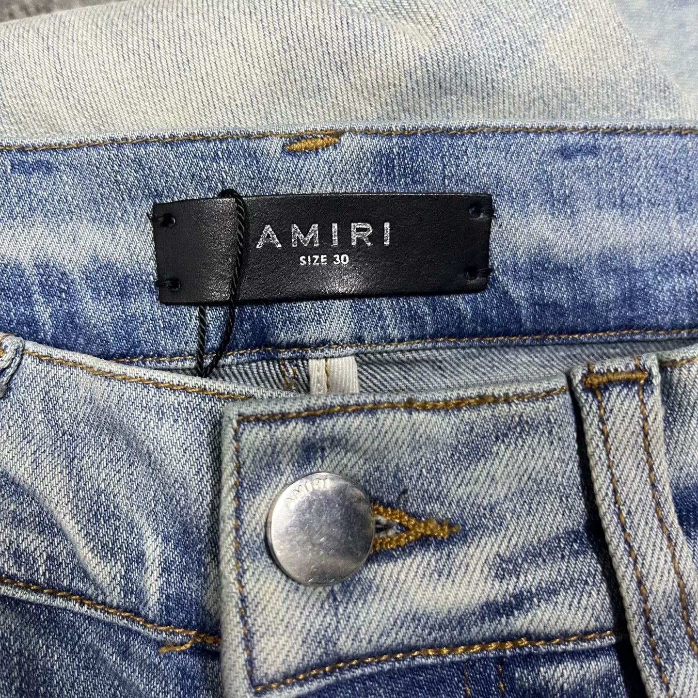 Amiri Amiri Denim Slim Fit Blue Hoodie 30 Men Size US XS / EU 42 / 0 - 2 Thumbnail