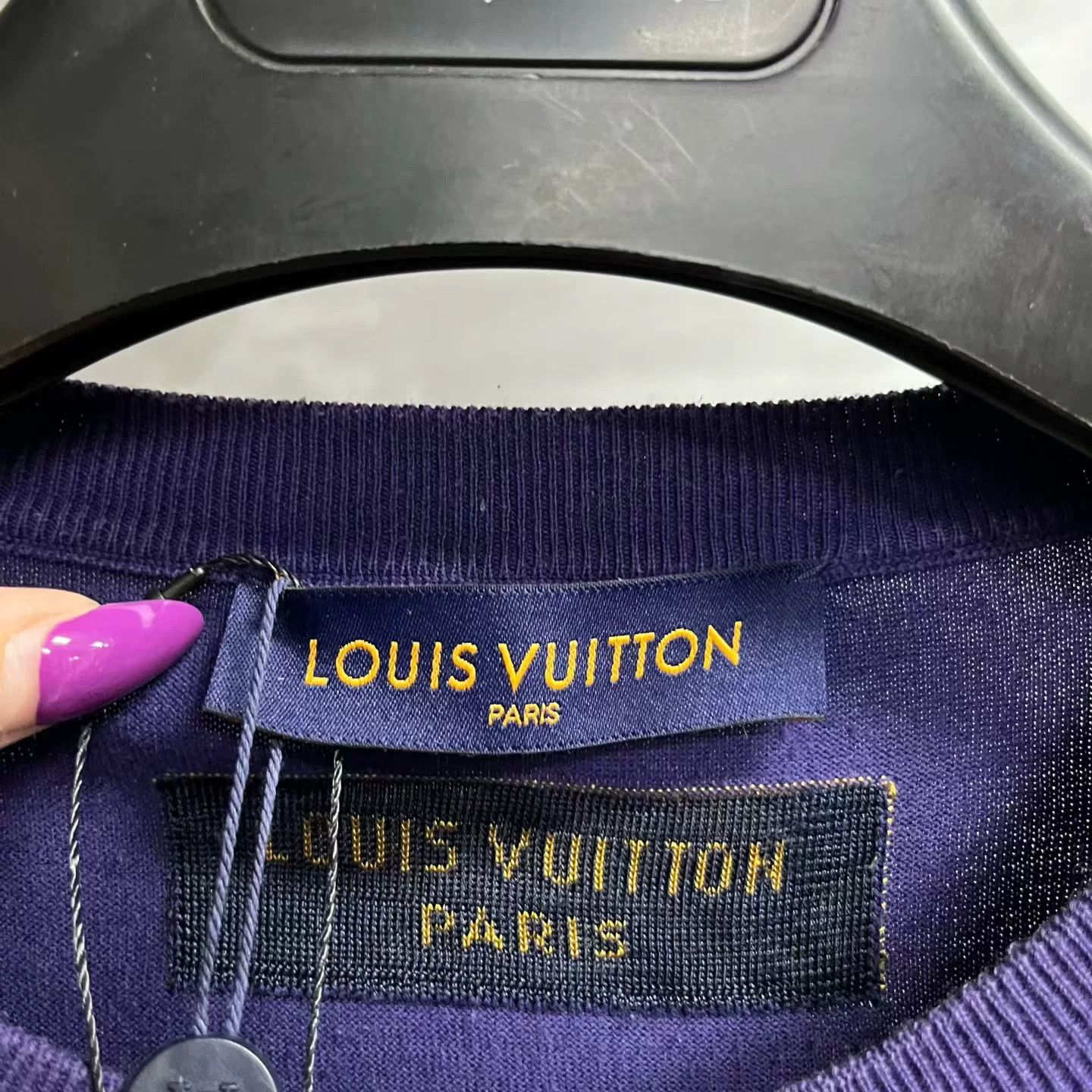 Louis Vuitton Louis Vuitton Printed Blue Hoodie XL Men Size US XL / EU 56 / 4 - 3 Thumbnail