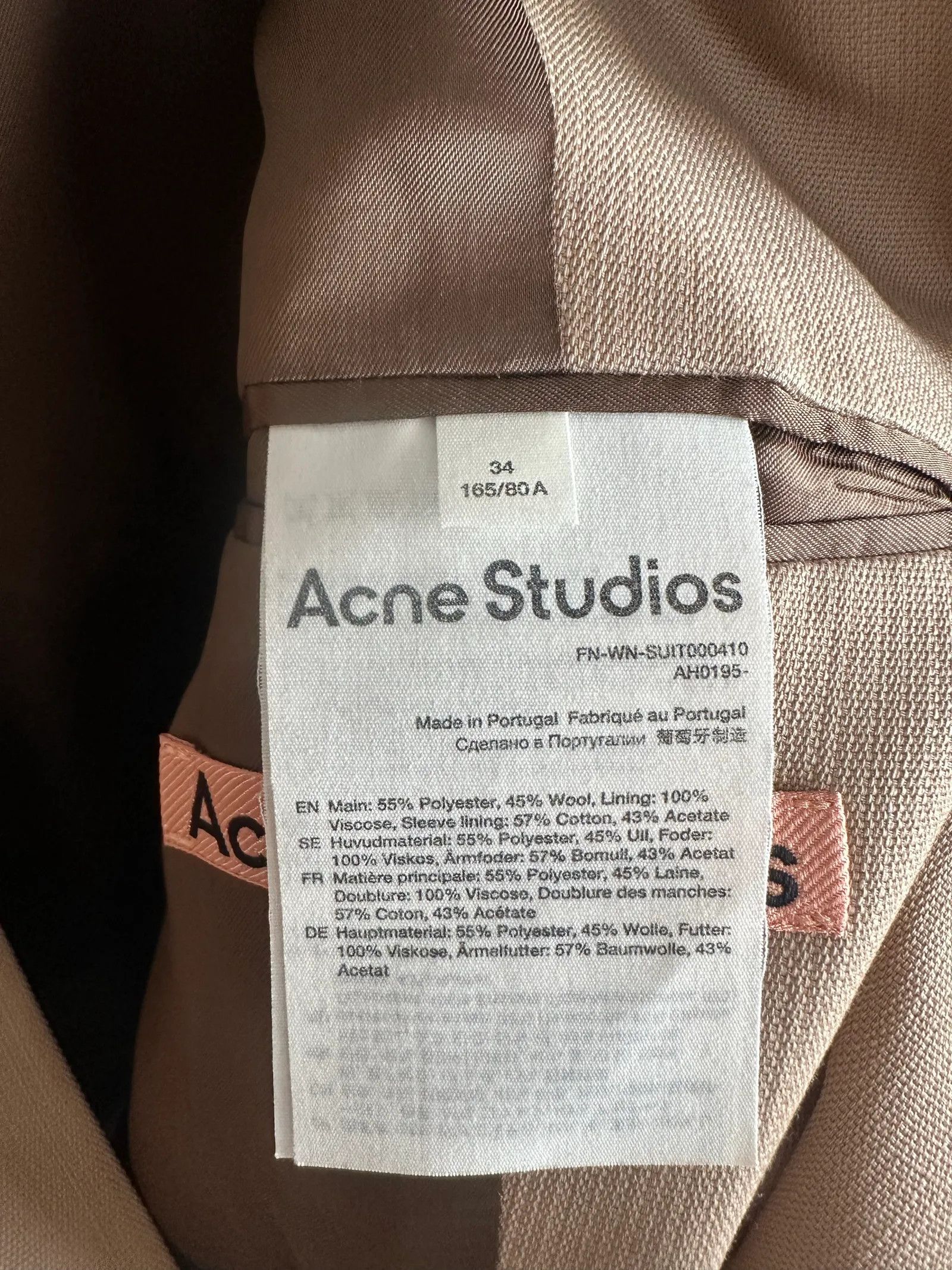 Acne Studios Acne Studios Blazer Size XS / US 0-2 / IT 36-38 - 3 Thumbnail