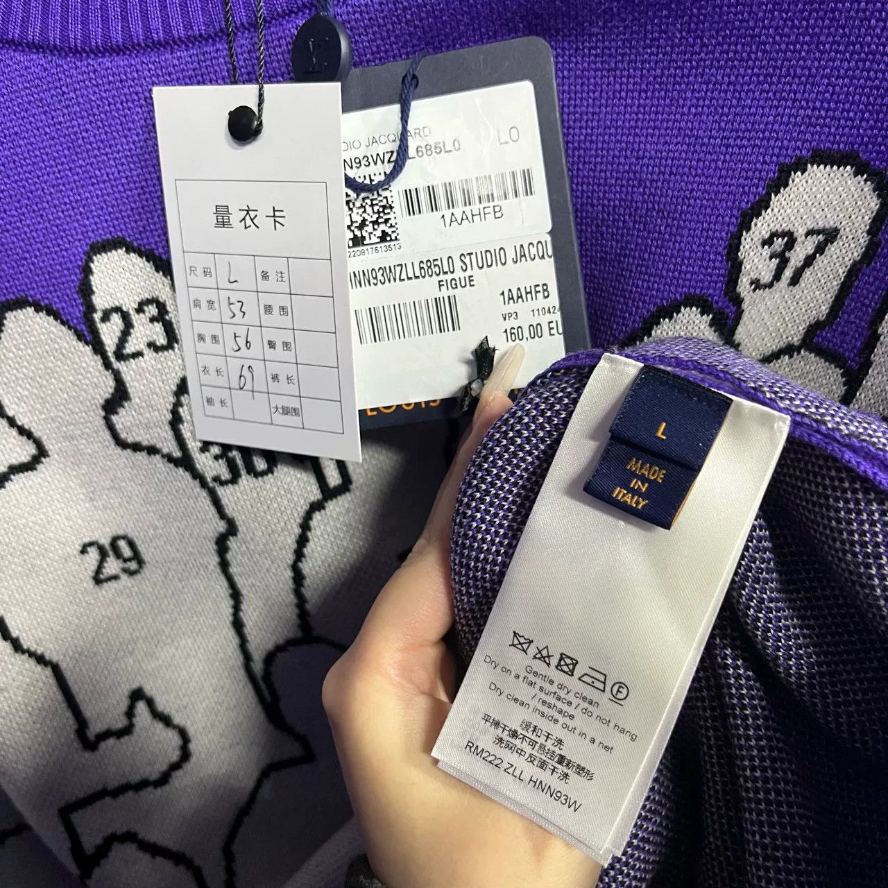 Louis Vuitton Louis Vuitton Retro Purple Sweater M Men Size US M / EU 48-50 / 2 - 5 Thumbnail