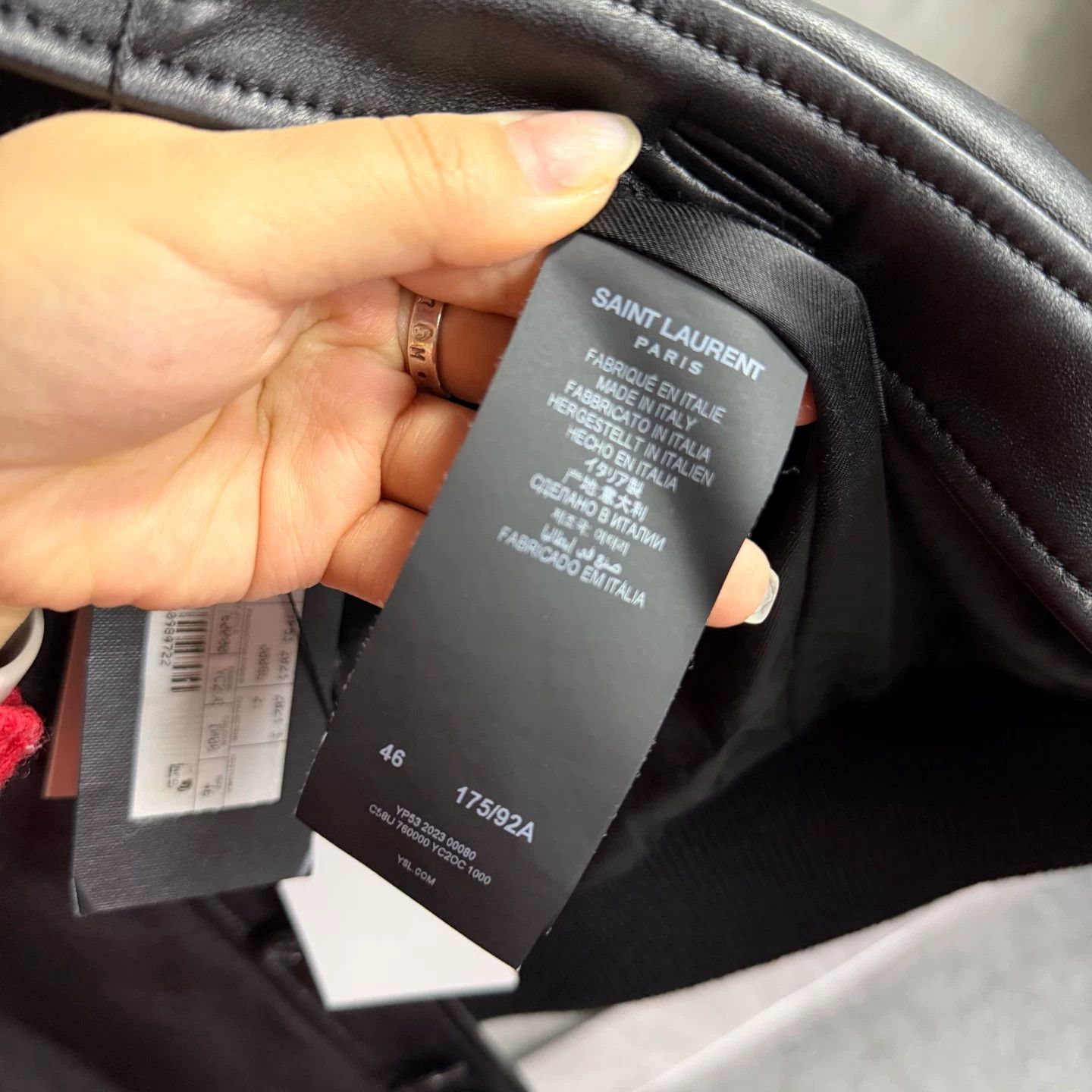 Saint Laurent Paris Saint Laurent Paris Black T-Shirt 46 Women Size L / US 10 / IT 46 - 4 Thumbnail