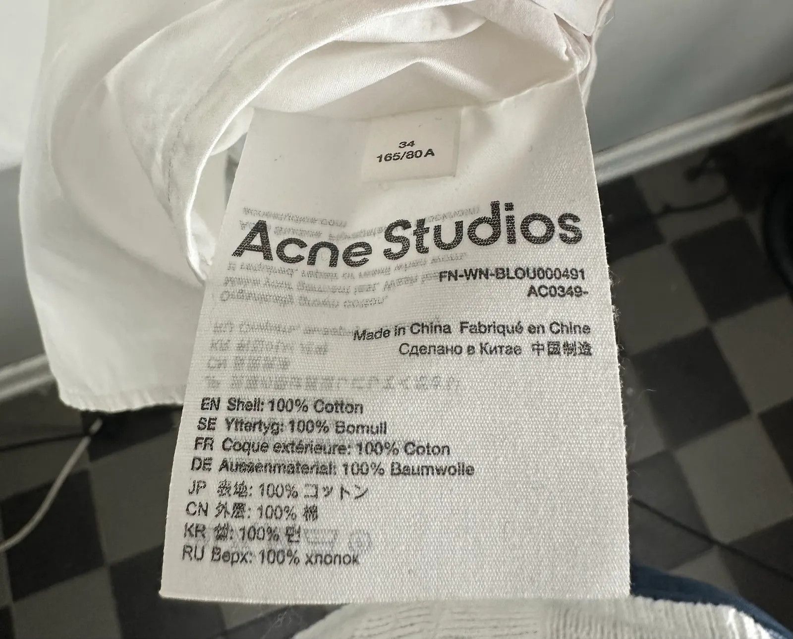 Acne Studios Acne Studios Shirt Size XS / US 0-2 / IT 36-38 - 3 Thumbnail