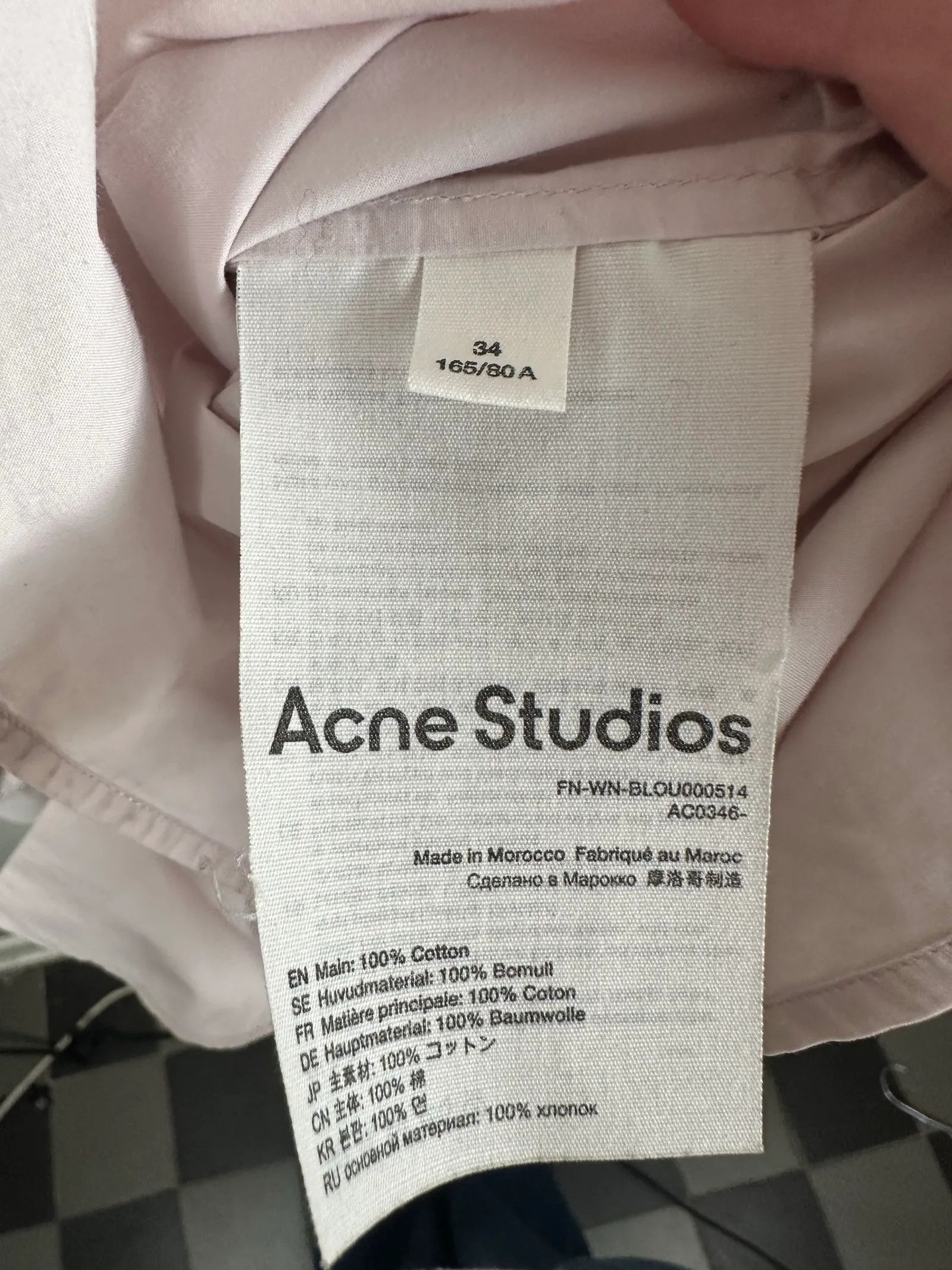 Acne Studios Acne Studios Shirt Size XS / US 0-2 / IT 36-38 - 3 Thumbnail