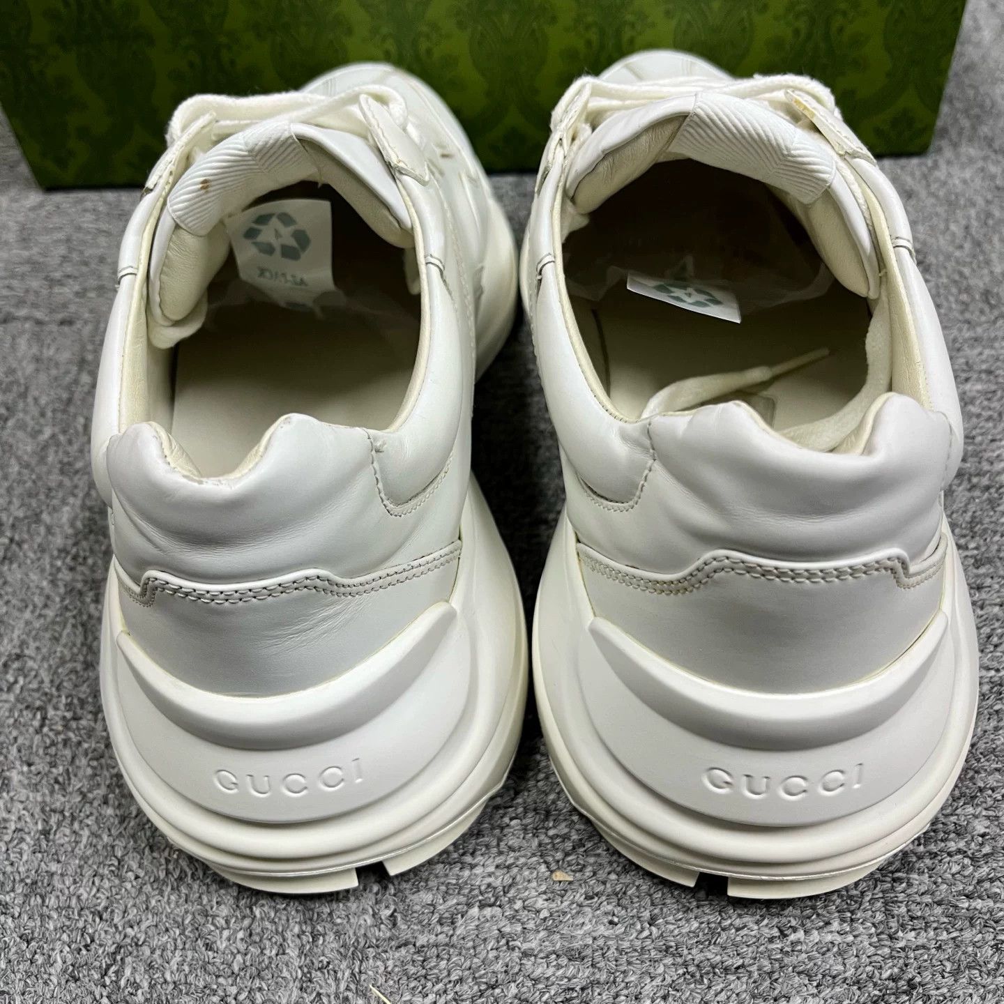 Gucci Gucci Printed Graphic White Lowtop Sneakers 8 Women Size US 8 / IT 38 - 4 Thumbnail