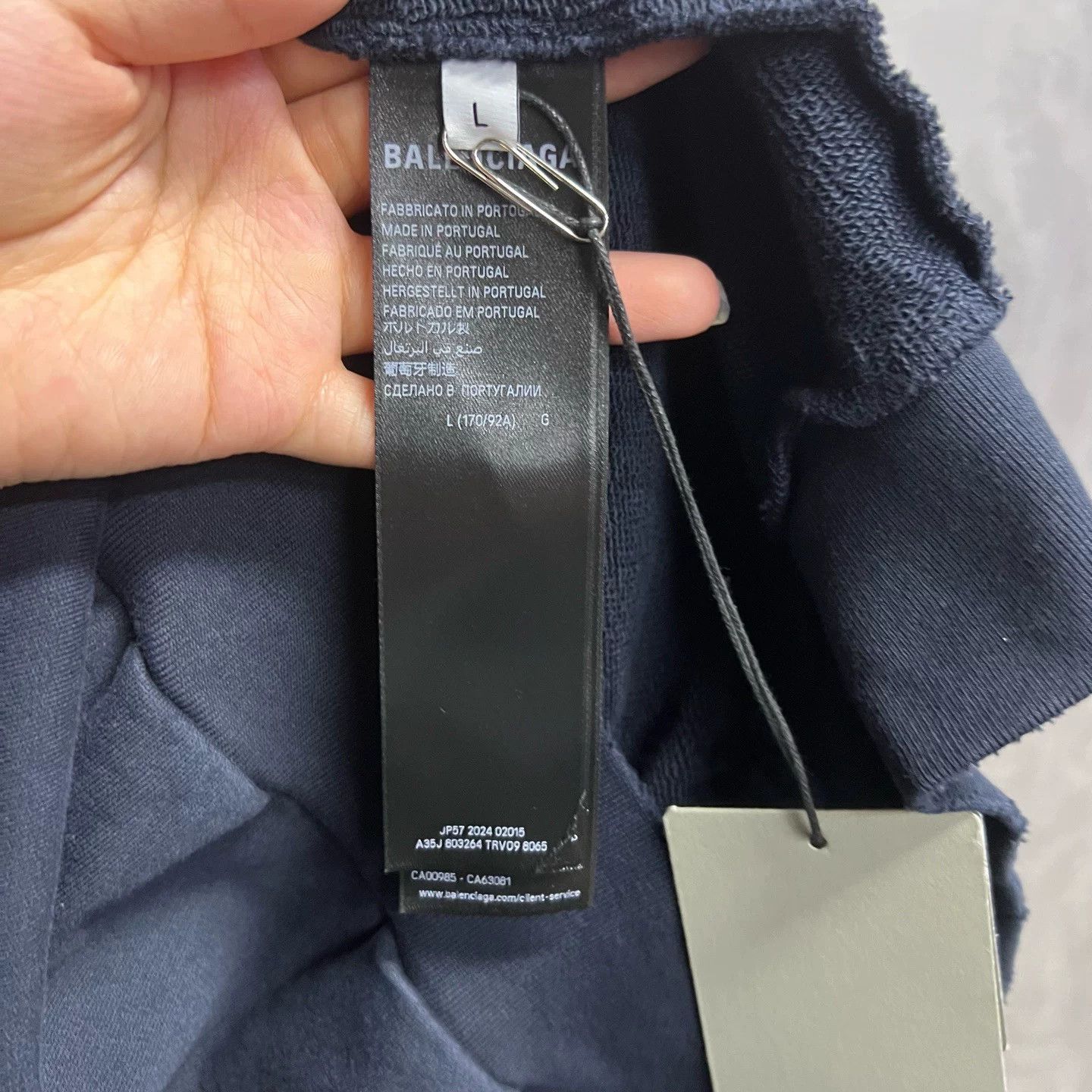 Balenciaga Balenciaga Printed Graphic Blue Hoodie S Men Size US S / EU 44-46 / 1 - 3 Thumbnail