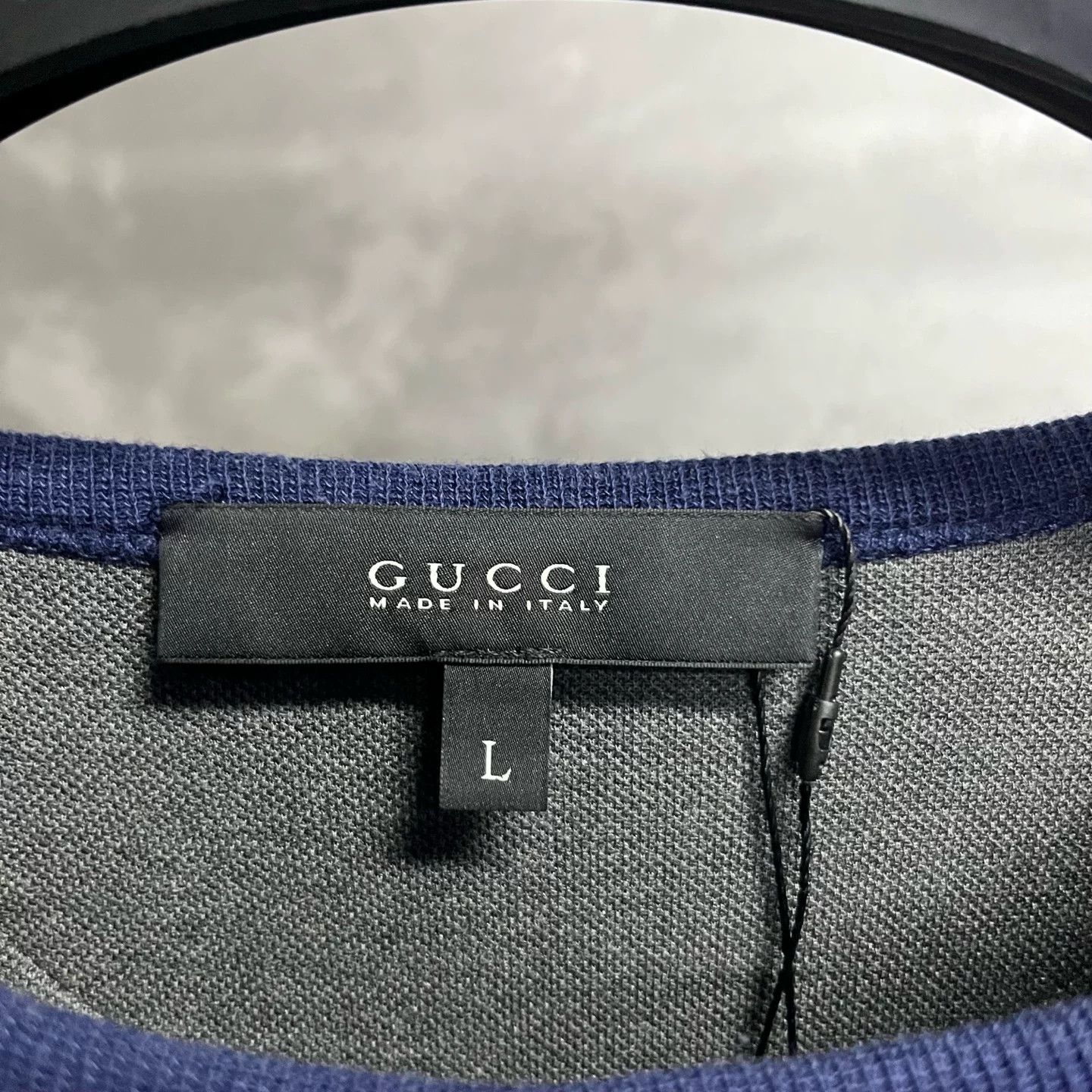 Gucci Gucci Blue T-Shirt L Women Size L / US 10 / IT 46 - 2 Thumbnail