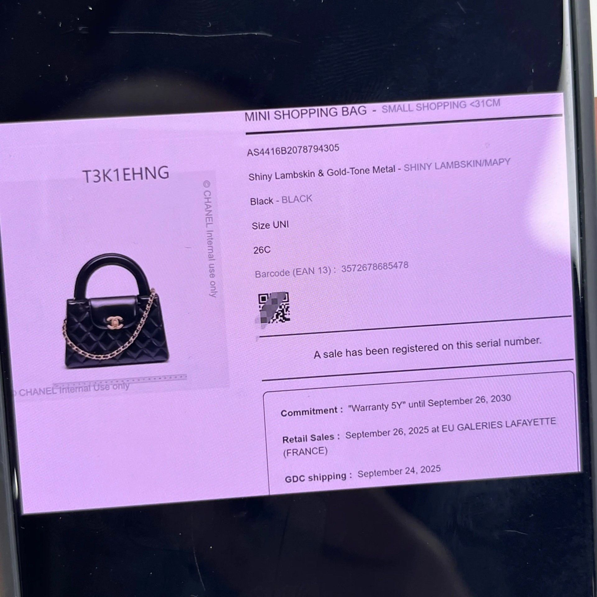 Chanel Pre-loved Bag Brand new condition Size ONE SIZE - 9 Thumbnail