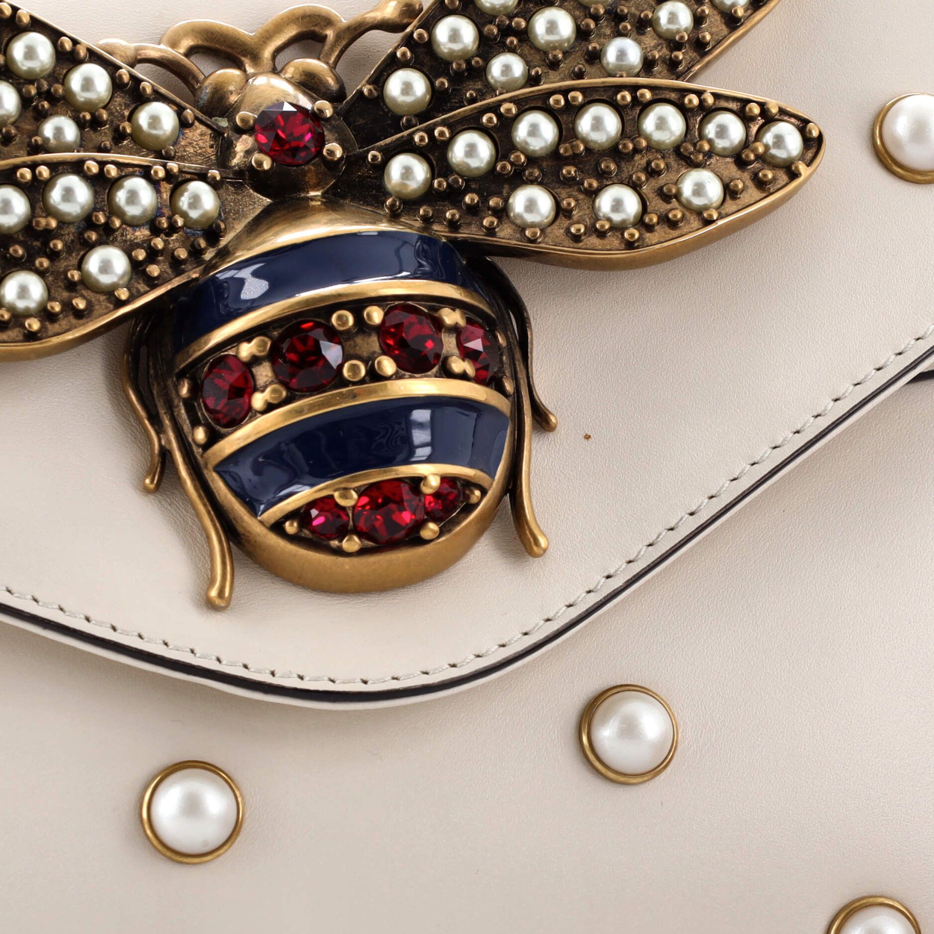 Gucci Broadway Pearly Bee Shoulder Bag Size ONE SIZE - 6 Thumbnail