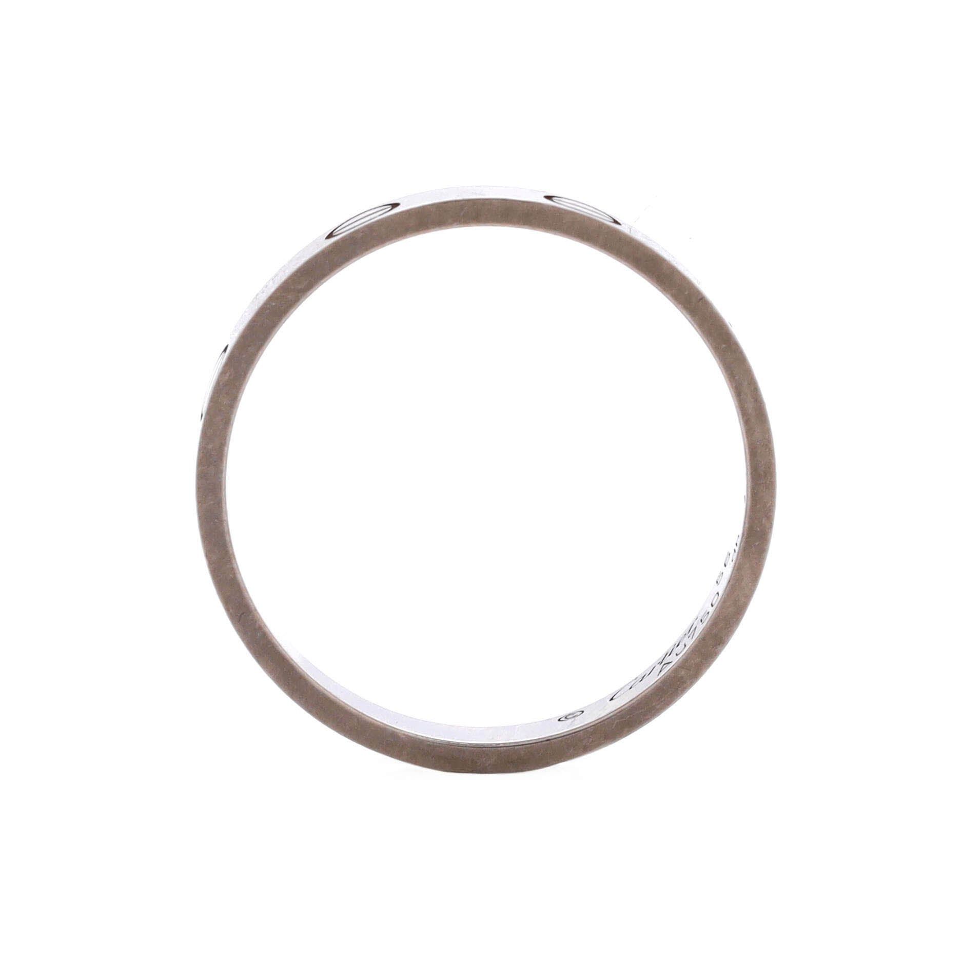 Cartier Love Wedding Band Ring Size ONE SIZE - 3 Thumbnail