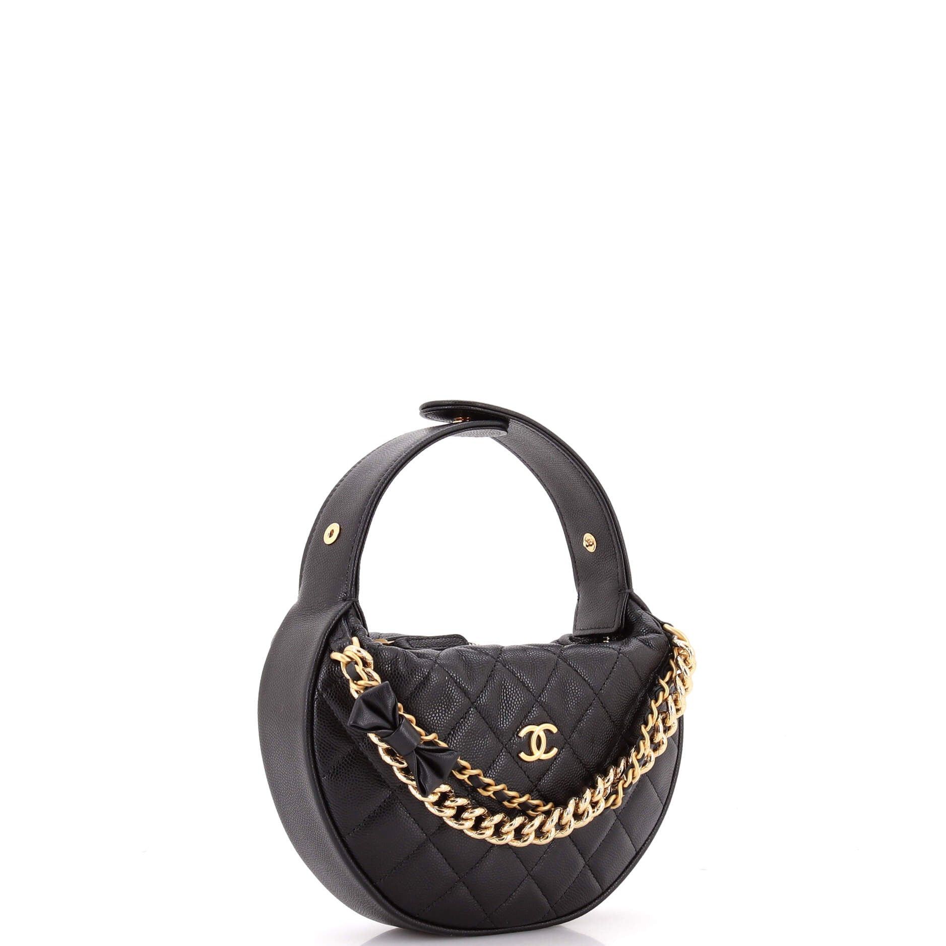 Chanel Double Chain Bow Hobo Pouch Size ONE SIZE - 2 Thumbnail