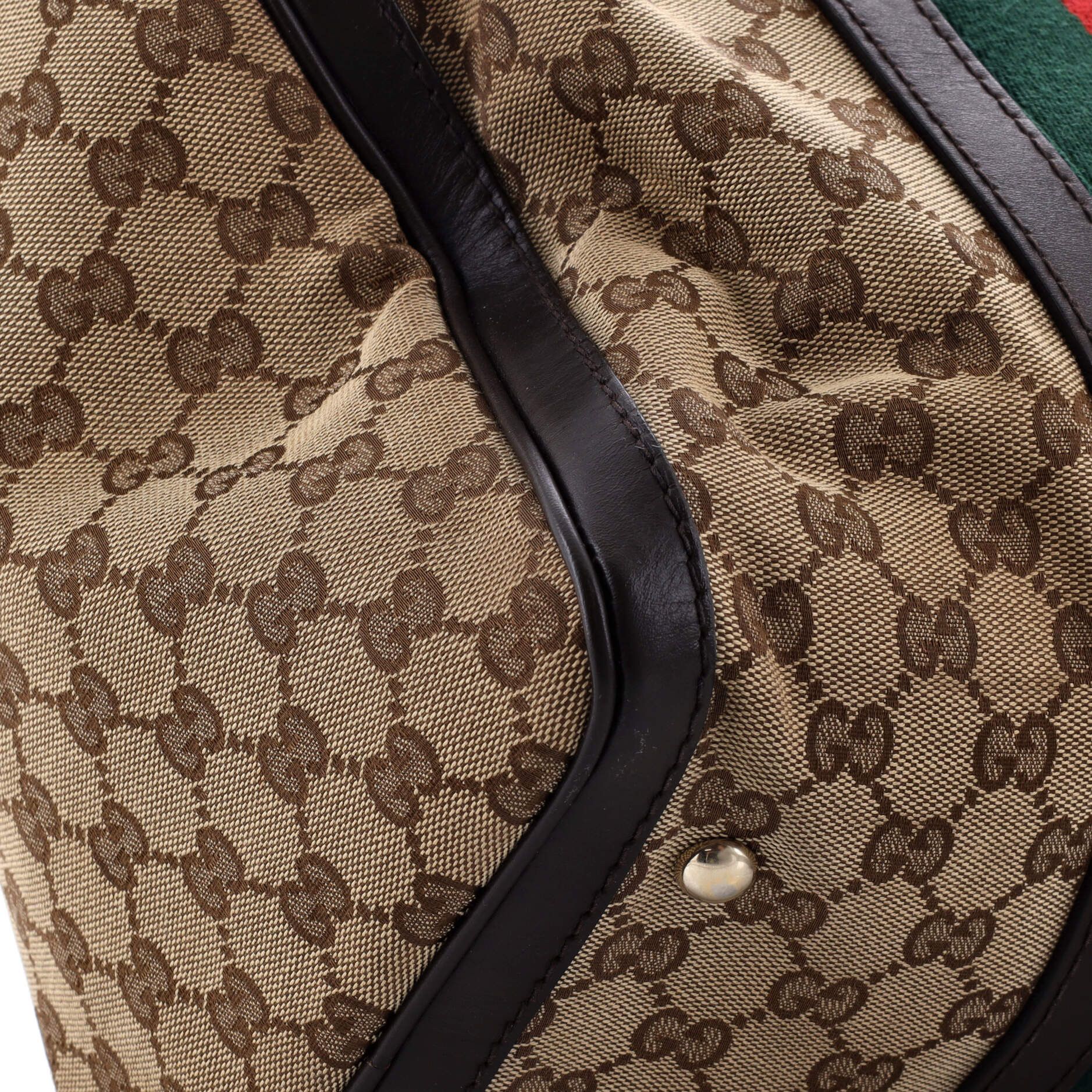 Gucci Vintage Web Boston Bag Size ONE SIZE - 6 Thumbnail