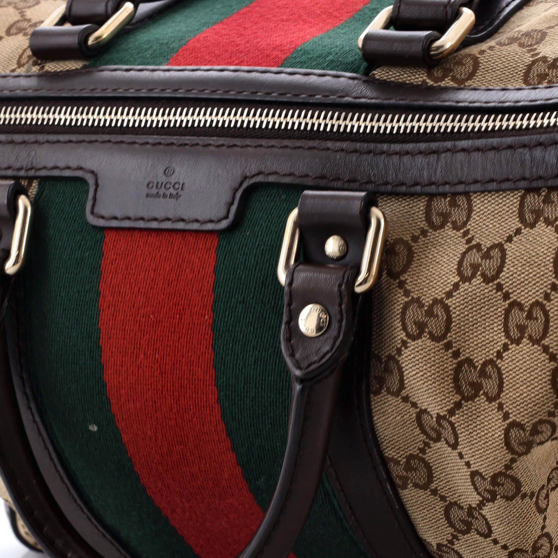 Gucci Vintage Web Boston Bag Size ONE SIZE - 7 Thumbnail