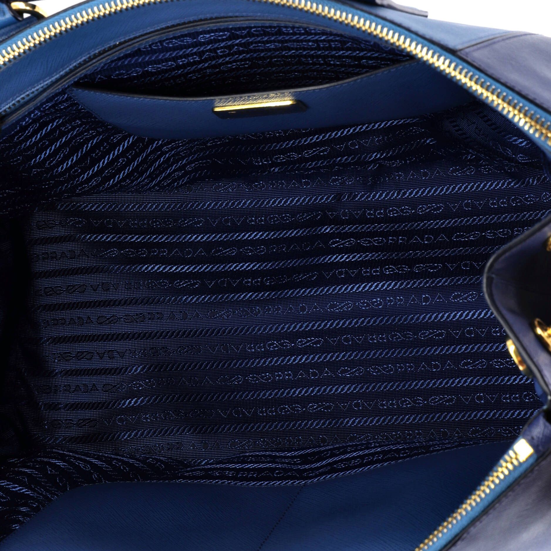 Prada Bicolor Double Zip Lux Tote Size ONE SIZE - 5 Thumbnail