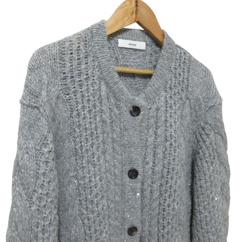 Other Other ebure Sequin Alpaca Knit Long Cardigan Textile Outerwear DUTY FREE for USA Size ONE SIZE - 4 Thumbnail