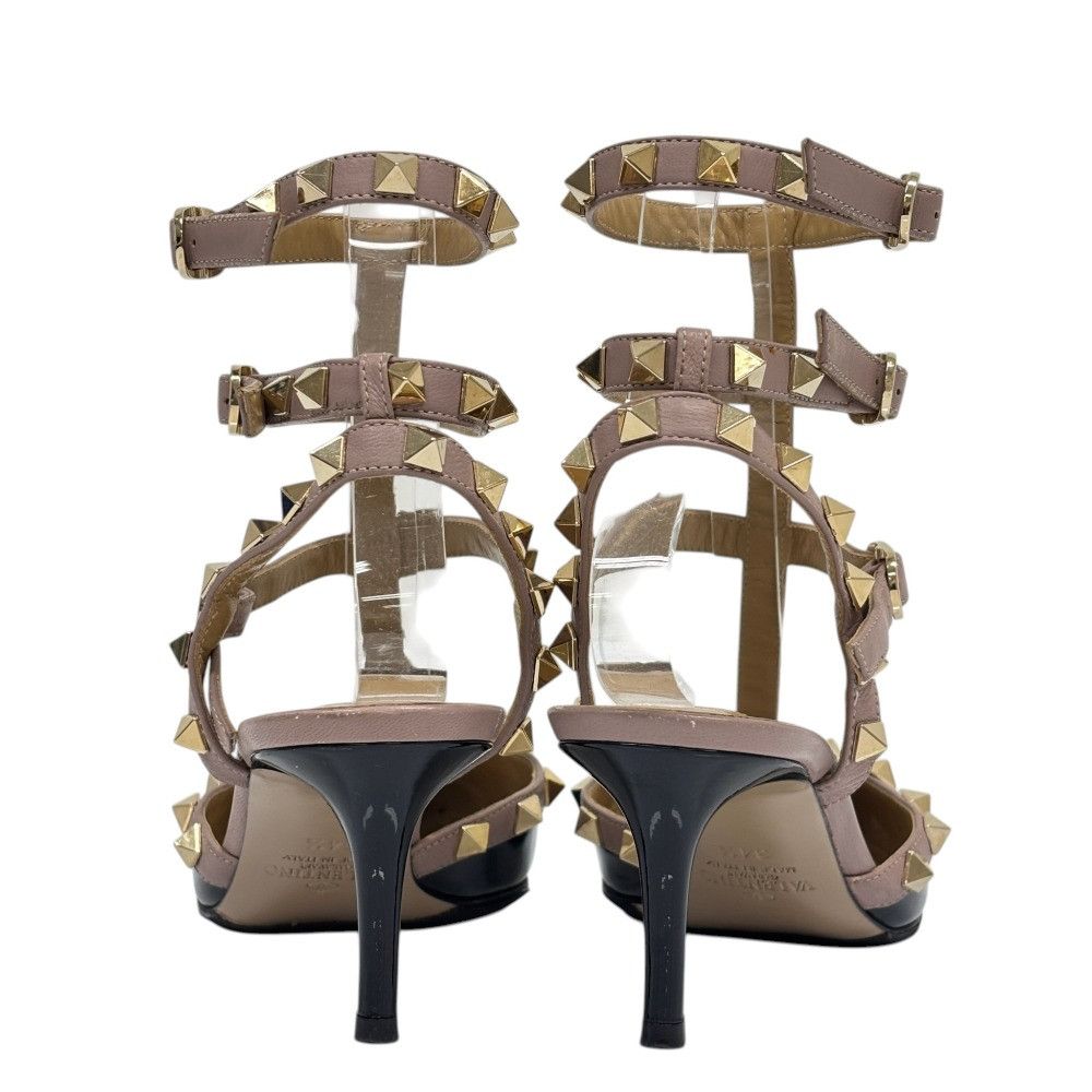 Valentino Valentino Valentino Garavani Rockstud Leather Pumps Leather Shoes DUTY FREE for USA Size ONE SIZE - 4 Thumbnail