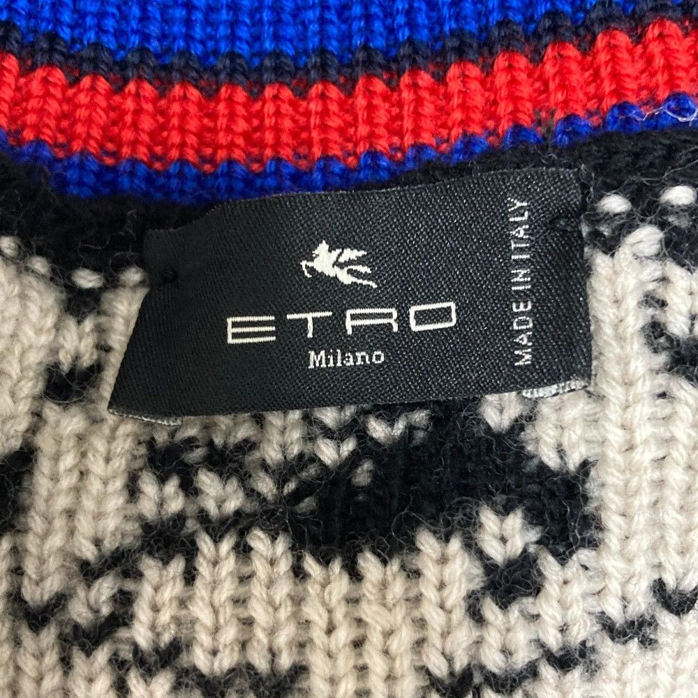 Etro Etro Etro Monogram Wool Knit Vest Textile Tops DUTY FREE for USA Size ONE SIZE - 4 Thumbnail