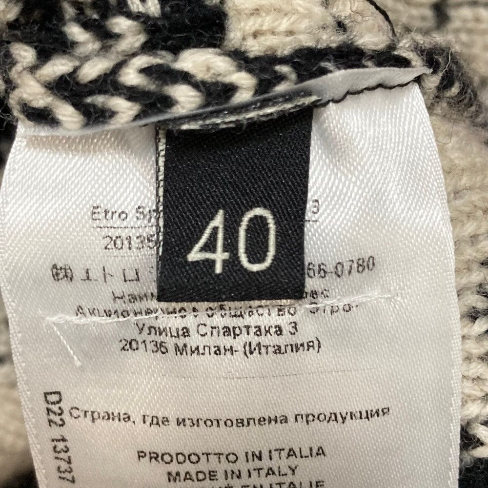 Etro Etro Etro Monogram Wool Knit Vest Textile Tops DUTY FREE for USA Size ONE SIZE - 5 Thumbnail