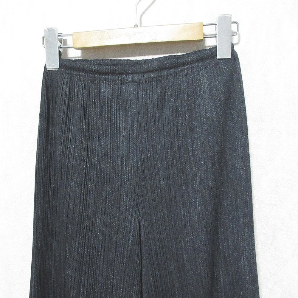 Issey Miyake Issey Miyake Pleats Please Issey Miyake Denim Print Pleated Pants Textile Pants PP04-JF243 DUTY FREE for USA Size ONE SIZE - 3 Thumbnail