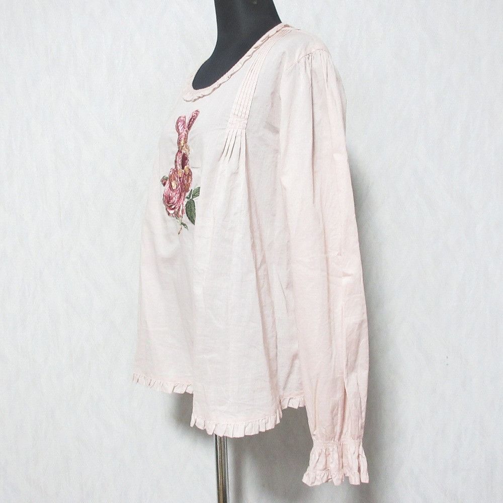 Other Other PINK HOUSE Embroidered Pullover Blouse Textile Tops A2121FB204 DUTY FREE for USA Size ONE SIZE - 3 Thumbnail