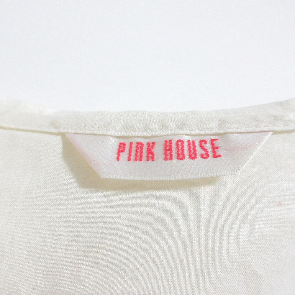 Other Other PINK HOUSE Flower Embroidered Pleated Shirt Textile Tops A2103FB366 DUTY FREE for USA Size ONE SIZE - 7 Thumbnail