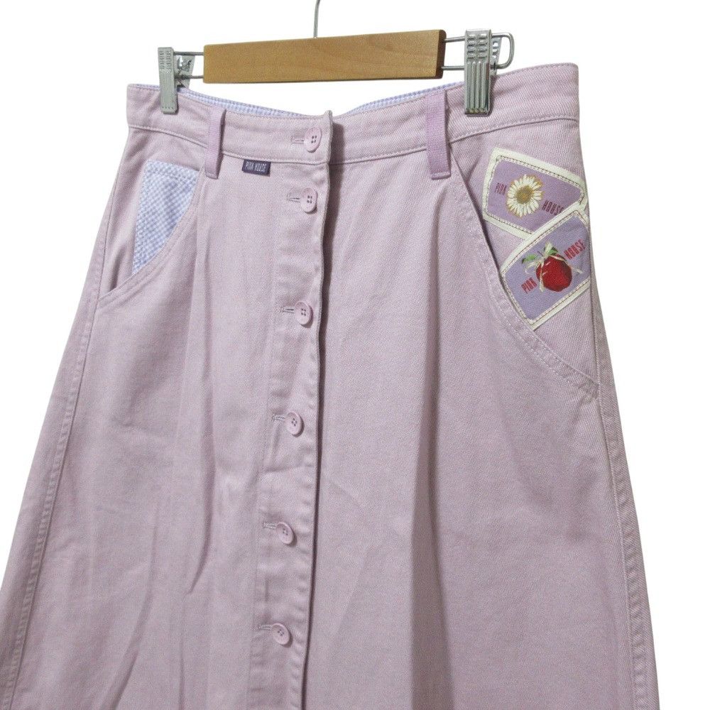 Other Other PINK HOUSE logo patch skirt Textile Skirts A2153FSY012 DUTY FREE for USA Size ONE SIZE - 4 Thumbnail