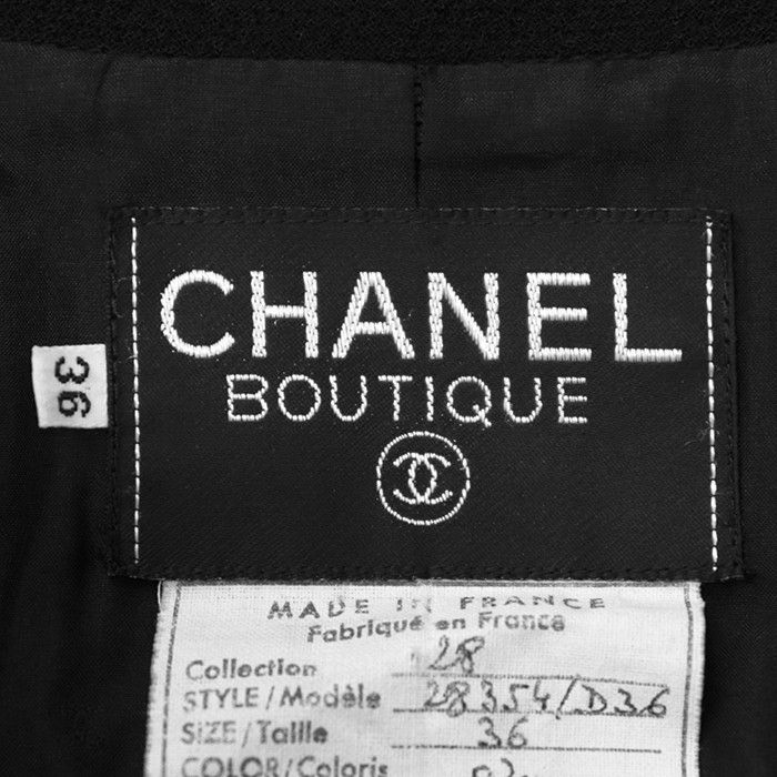 Chanel Chanel Chanel Wool Tweed Jacket Textile Outerwear DUTY FREE for USA Size ONE SIZE - 9 Thumbnail