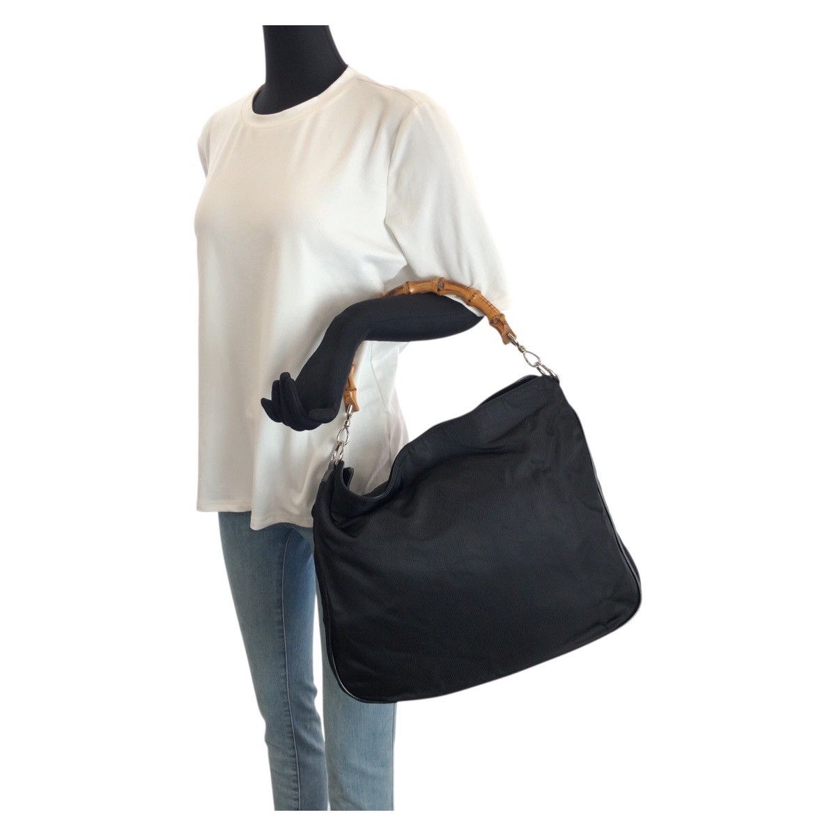 Gucci Gucci Gucci Bamboo Nylon 2way bag Textile Shoulder Bag 00134441577 DUTY FREE for USA Size ONE SIZE - 7 Thumbnail
