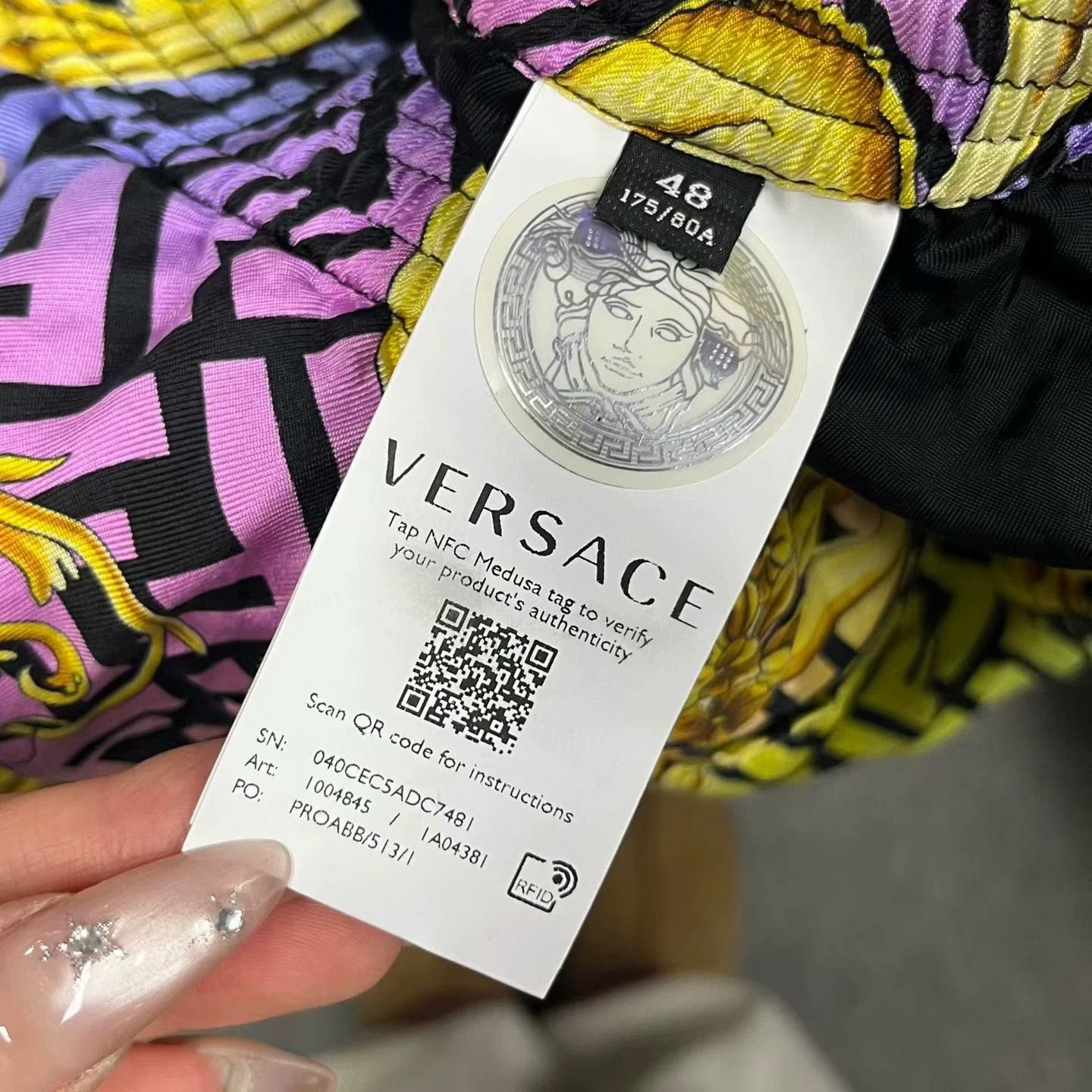 Versace Versace Casual Printed Jacket 48 Women Size XL / US 12-14 / IT 48-50 - 3 Thumbnail