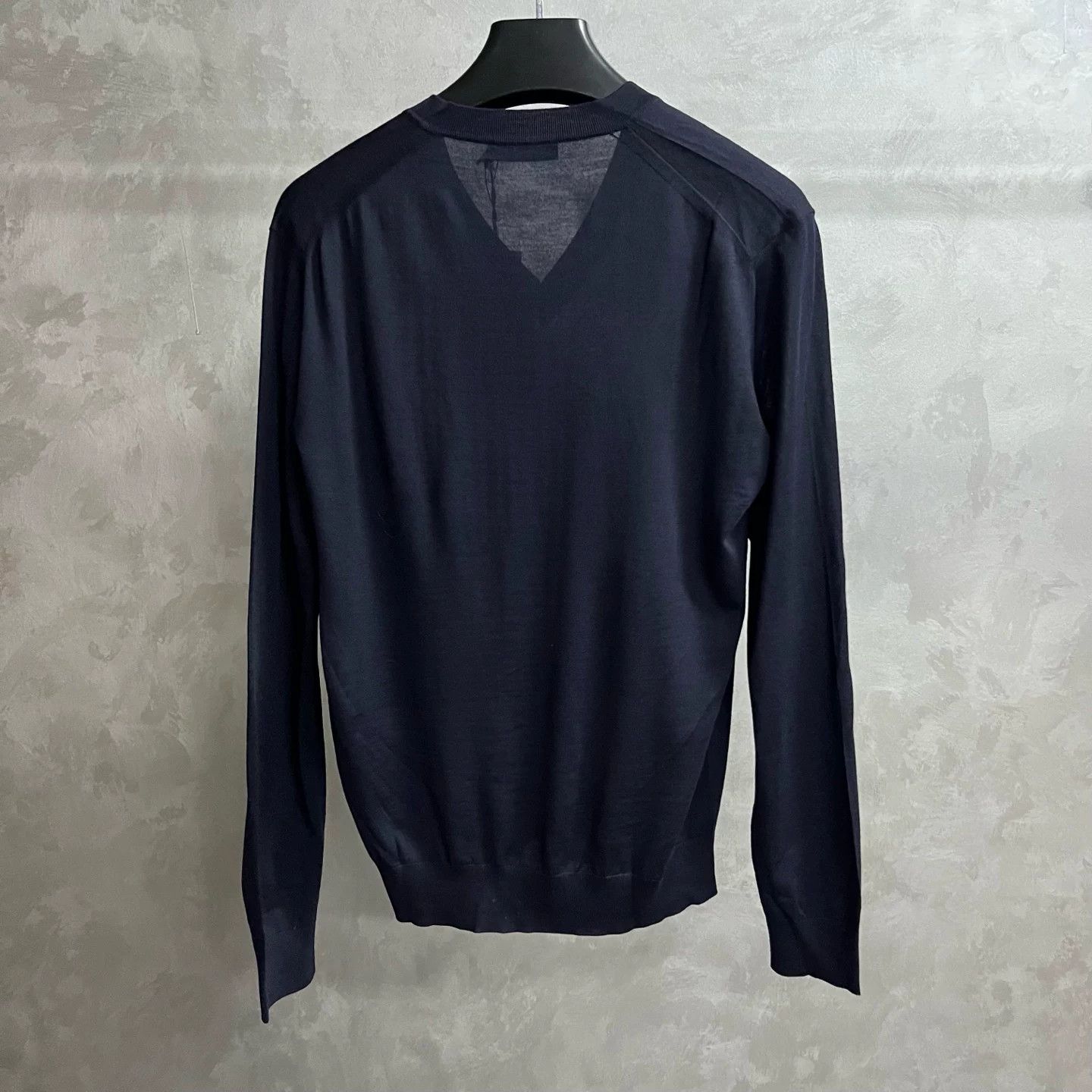 Prada Prada Wool Embroidered Blue T-Shirt 46 Women Size L / US 10 / IT 46 - 5 Thumbnail