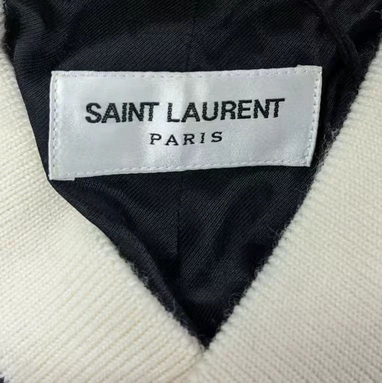 Saint Laurent Paris Saint Laurent Paris Casual Striped White T-Shirt 50 Women Size XL / US 12-14 / IT 48-50 - 3 Thumbnail
